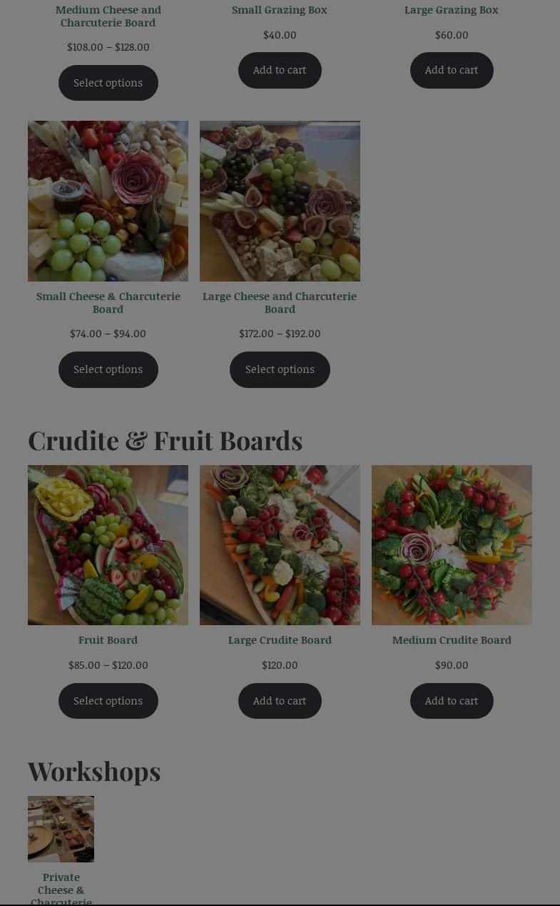 The Board Housewife Menu