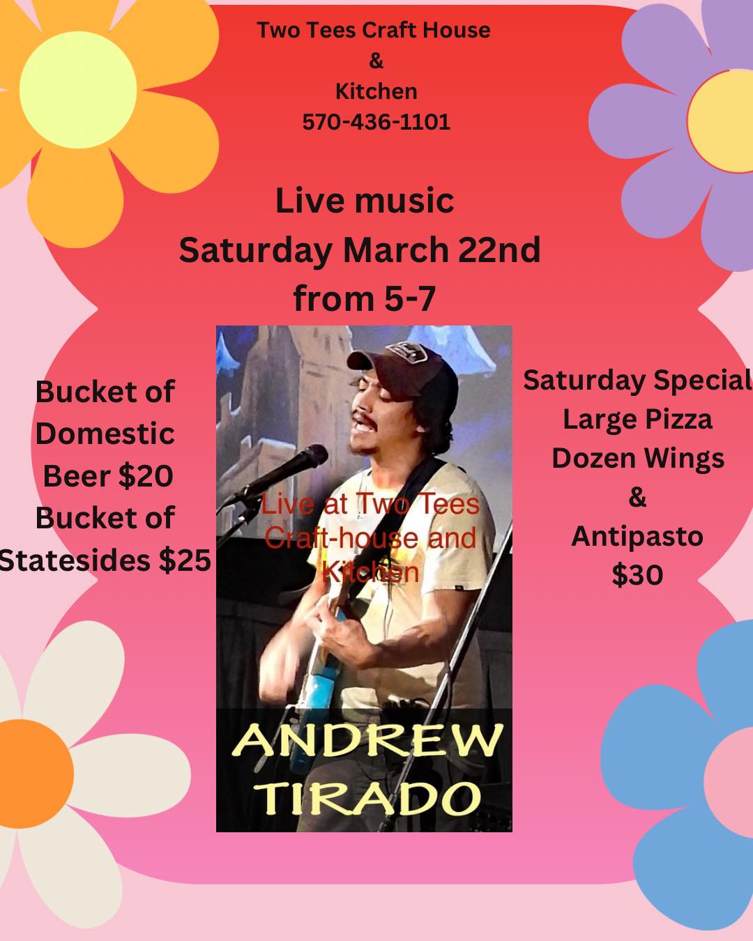 Two Tee's Craft House and Kitchen Menu