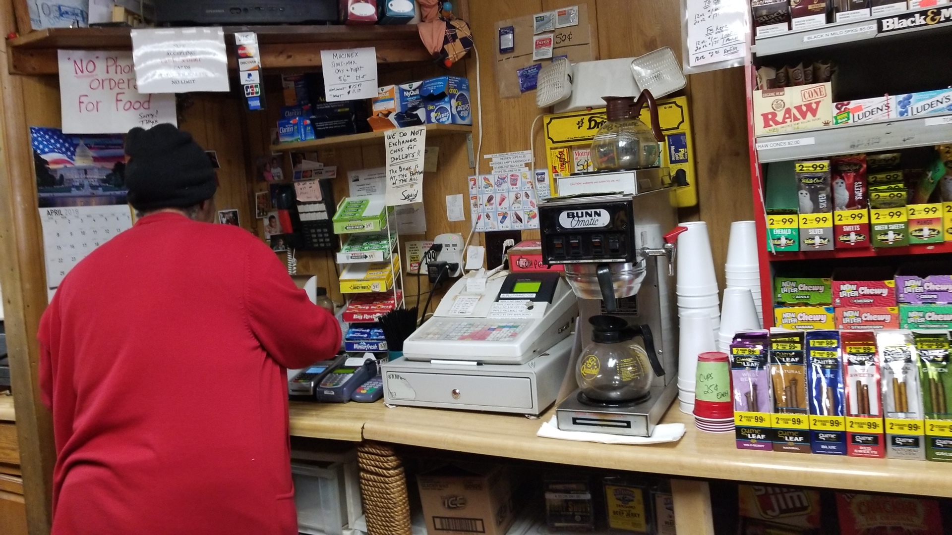 Squid's Coffee Shop Menu