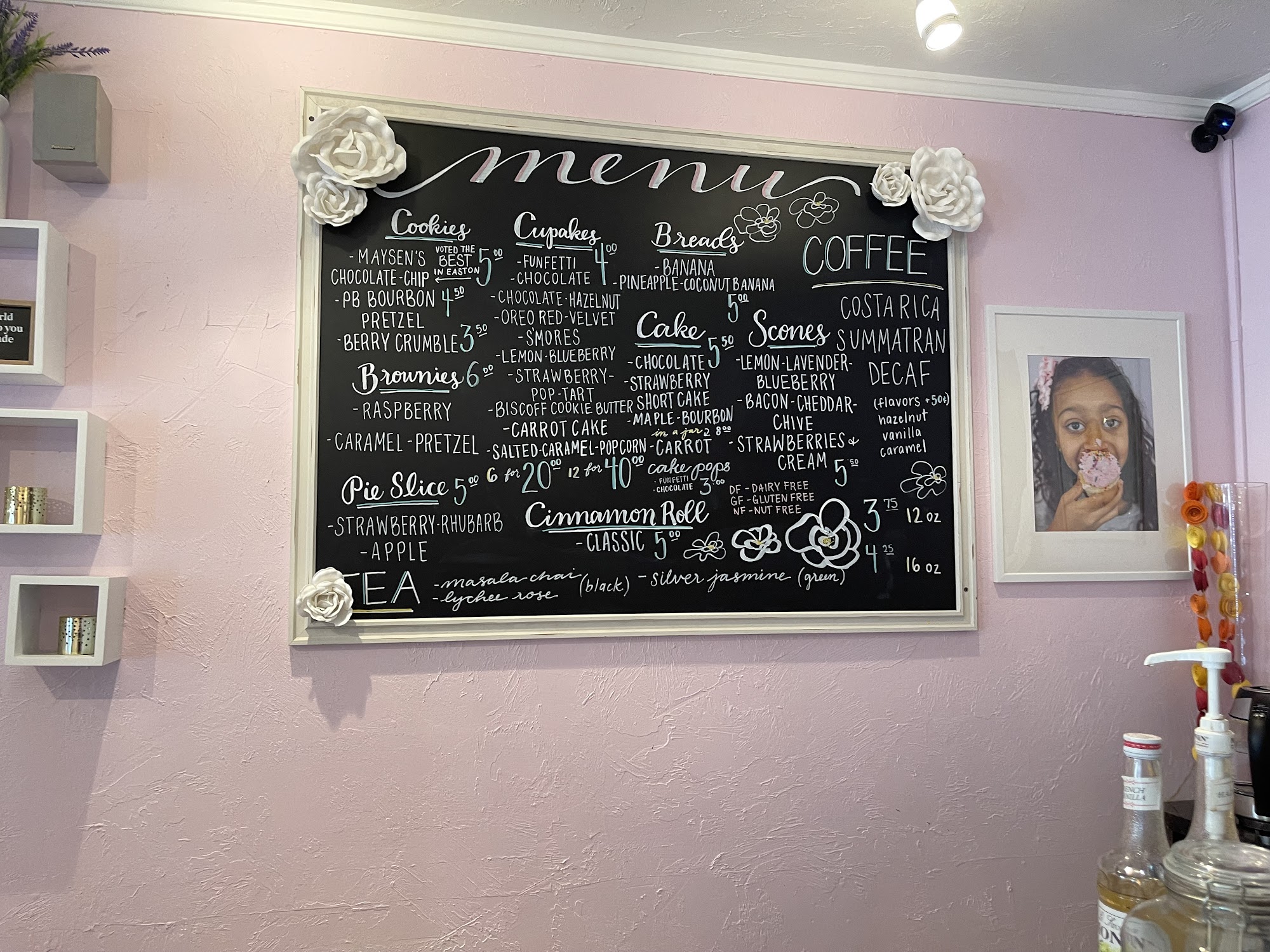 Mia & Maddie's Bakery Menu