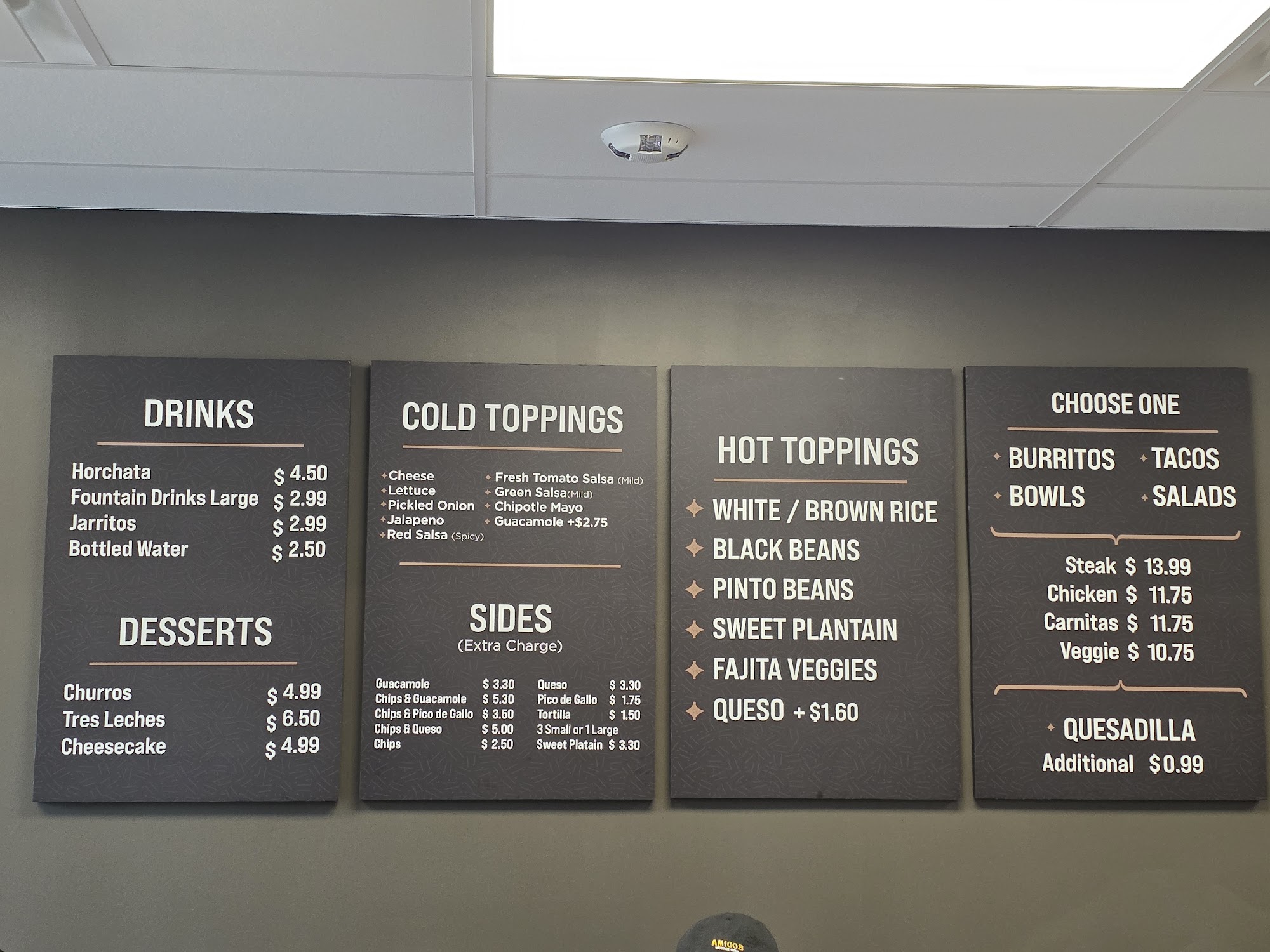 Amigos Mexican Grill Menu