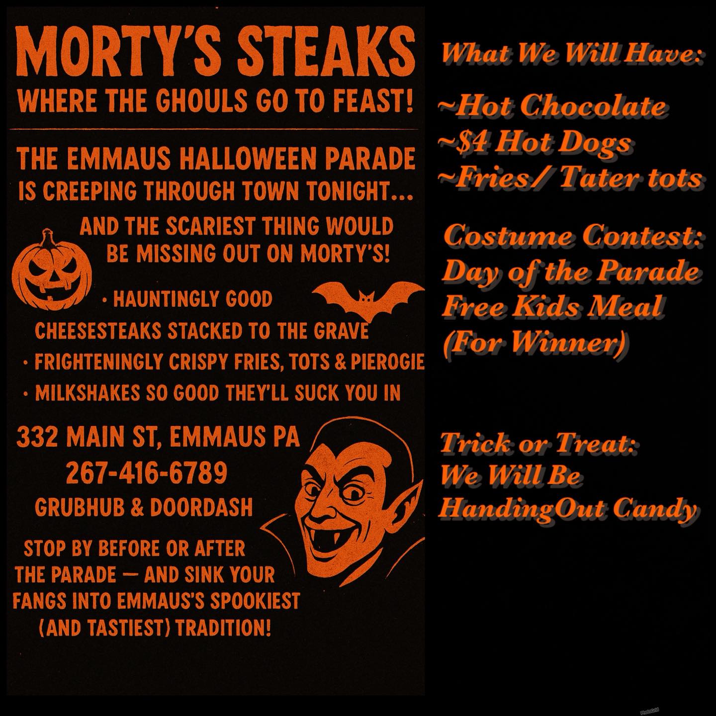 Morty's Steaks Emmaus