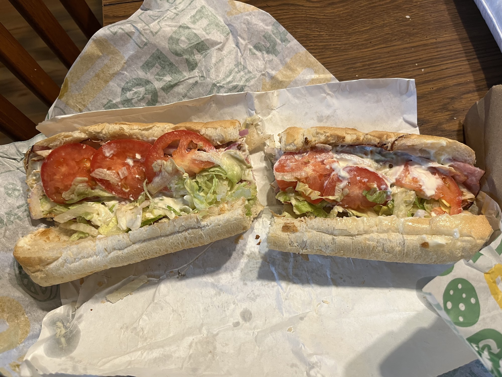 Subway Menu