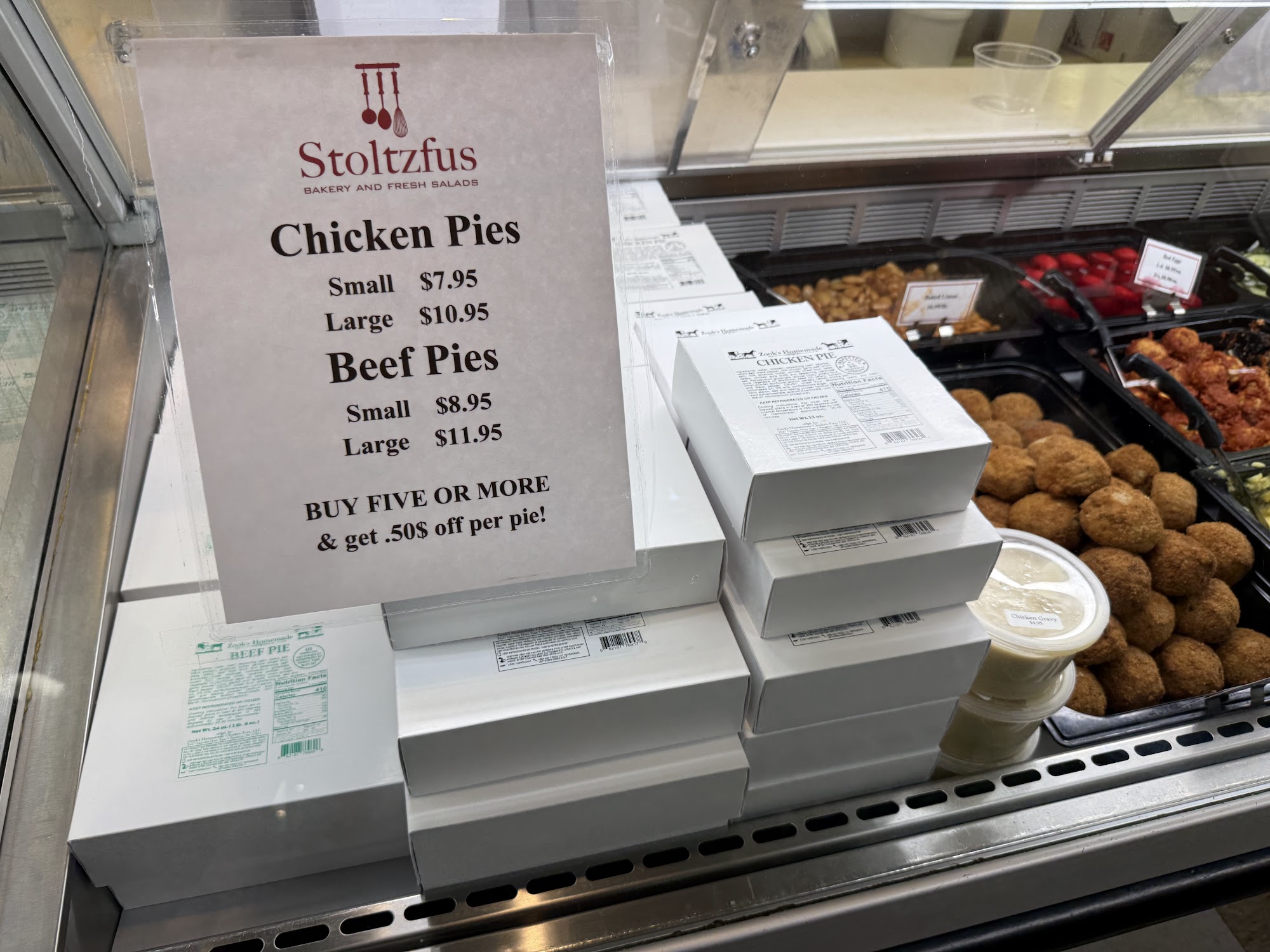 Stoltzfus Bakery and Fresh Salads Menu