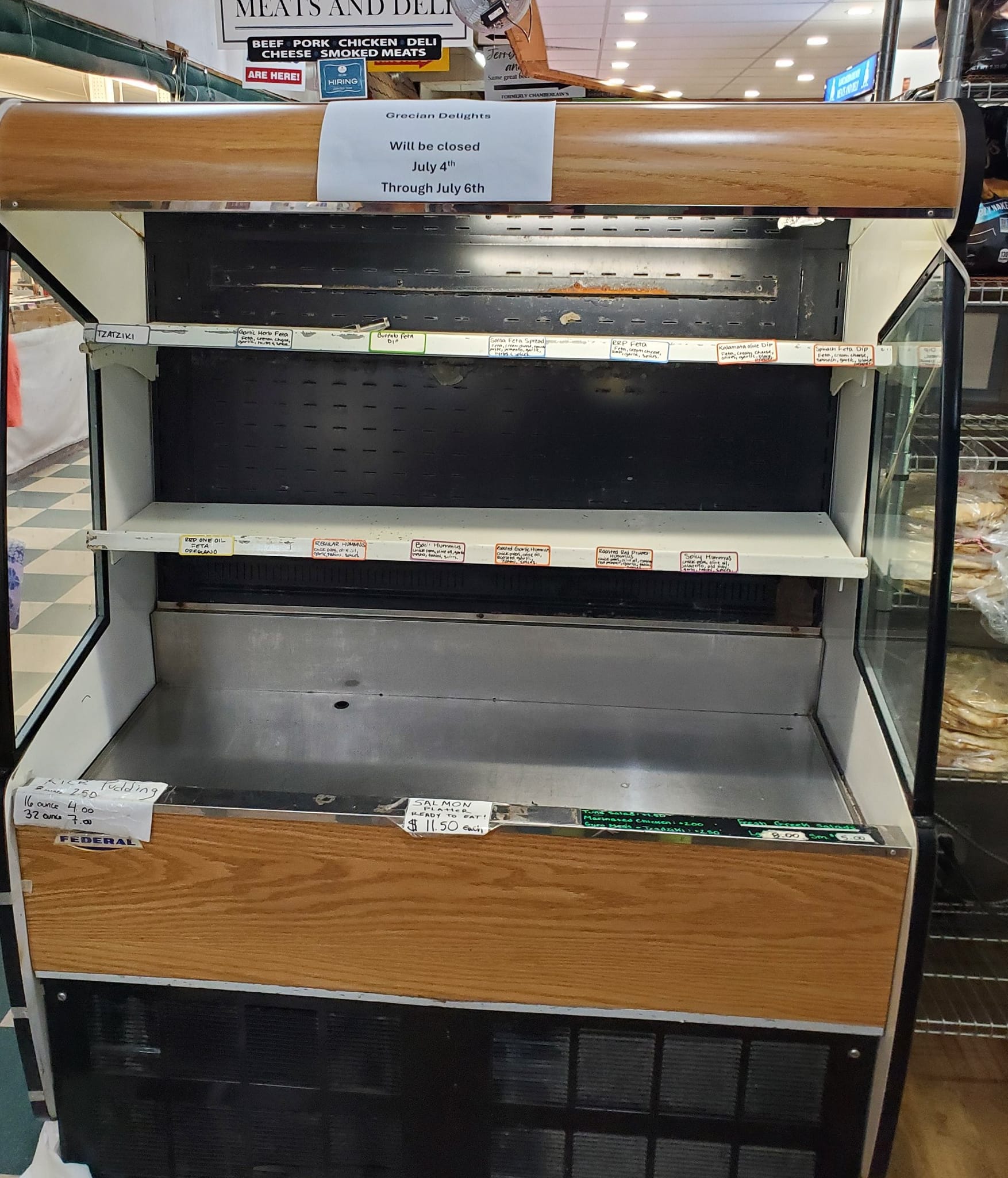 Grecian Delights Delco Menu