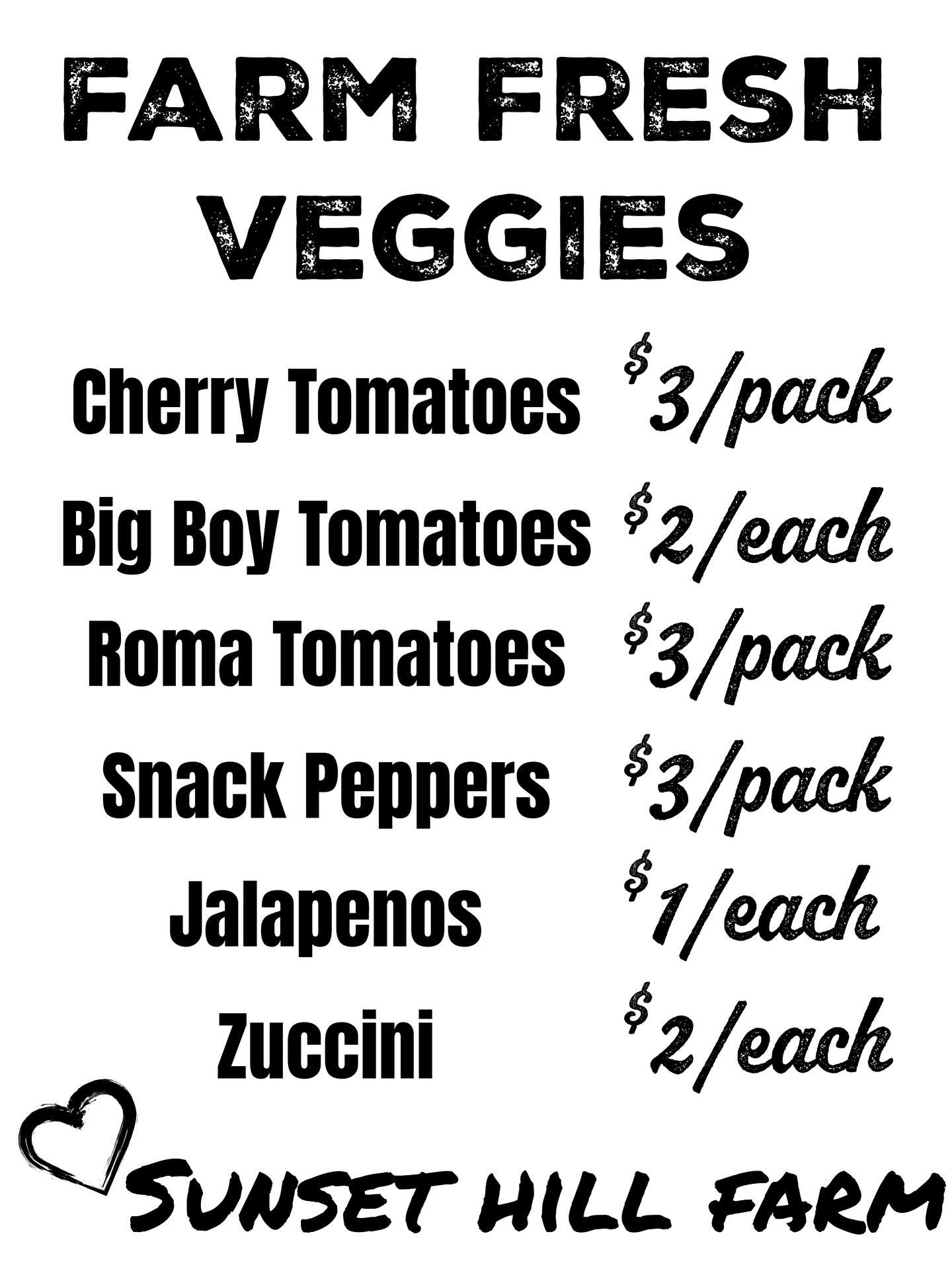 Sunset Hill Brewing Company Menu