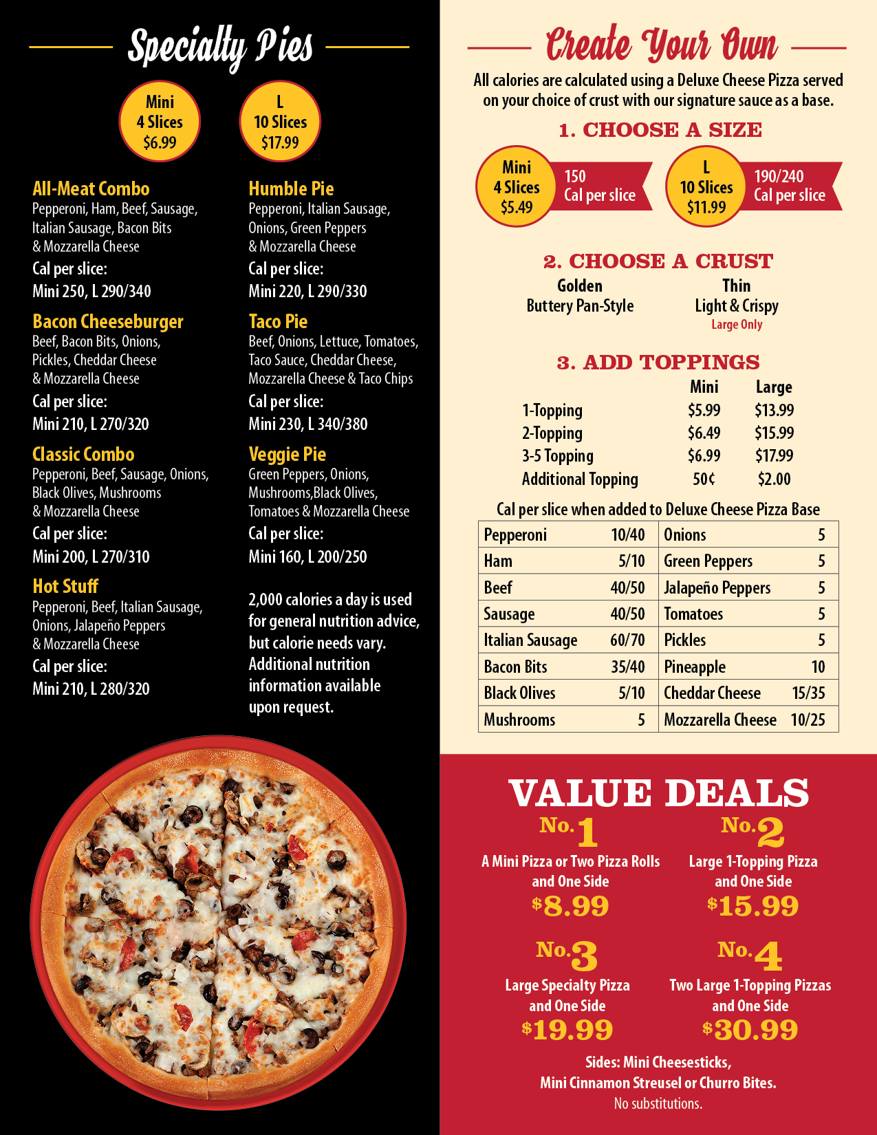 Godfather's Pizza Express Menu