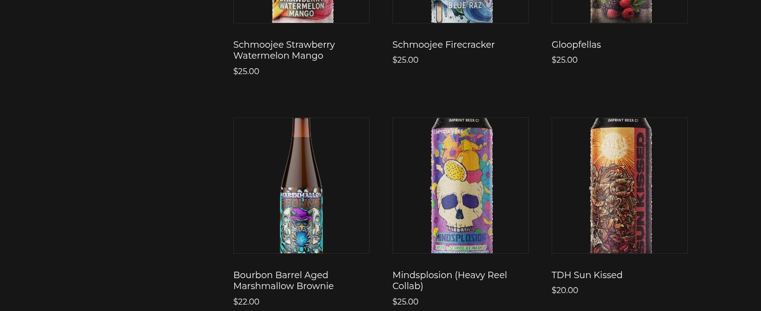 Imprint Beer Co. Menu