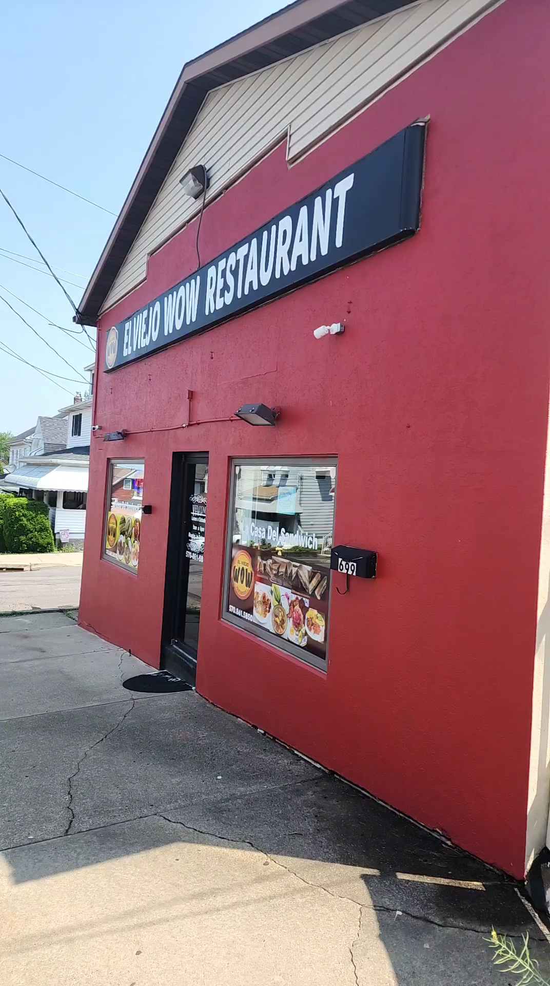 El Viejo Wow Restaurant Menu