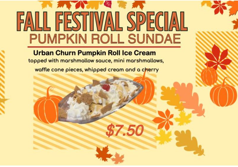 CHILL Ice Creamery Menu