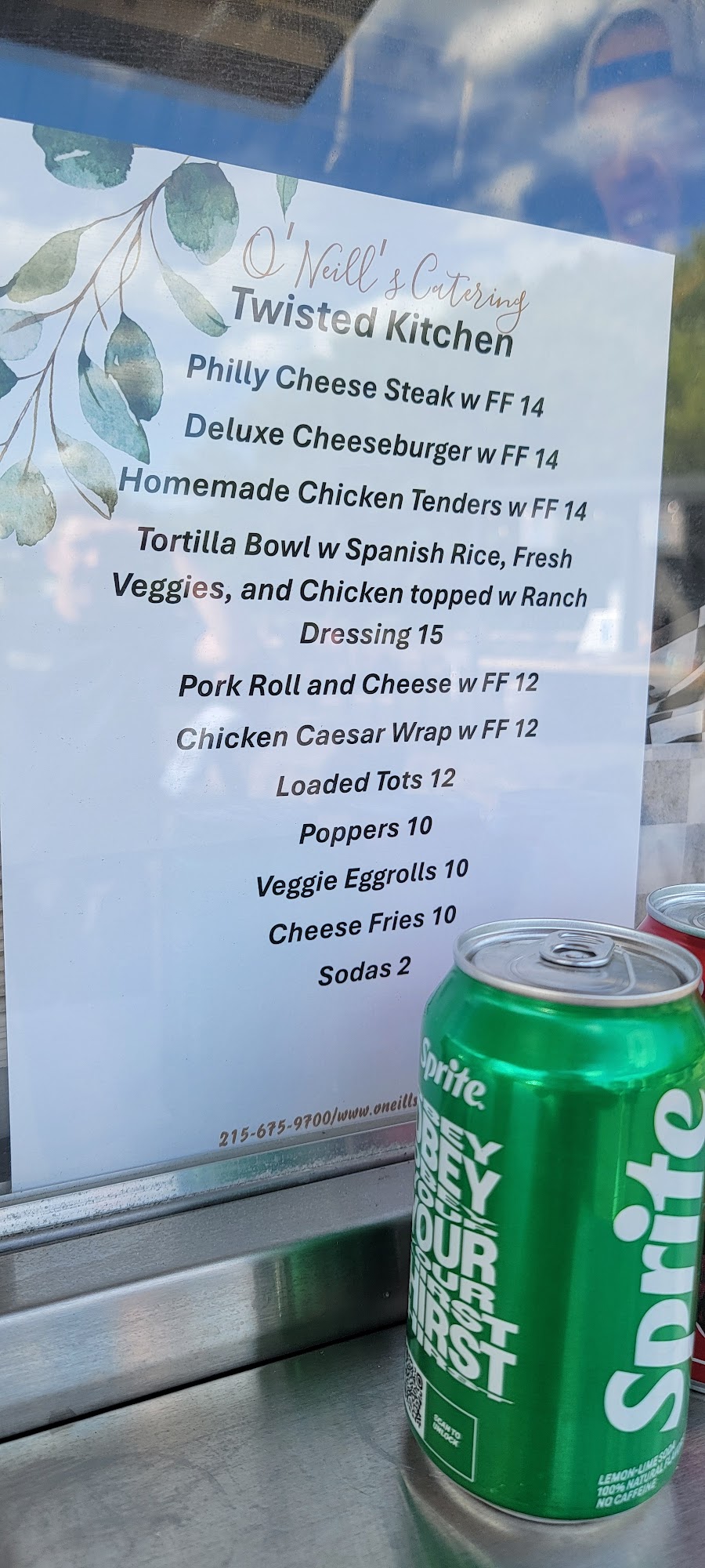 The Patio at Horsham Menu