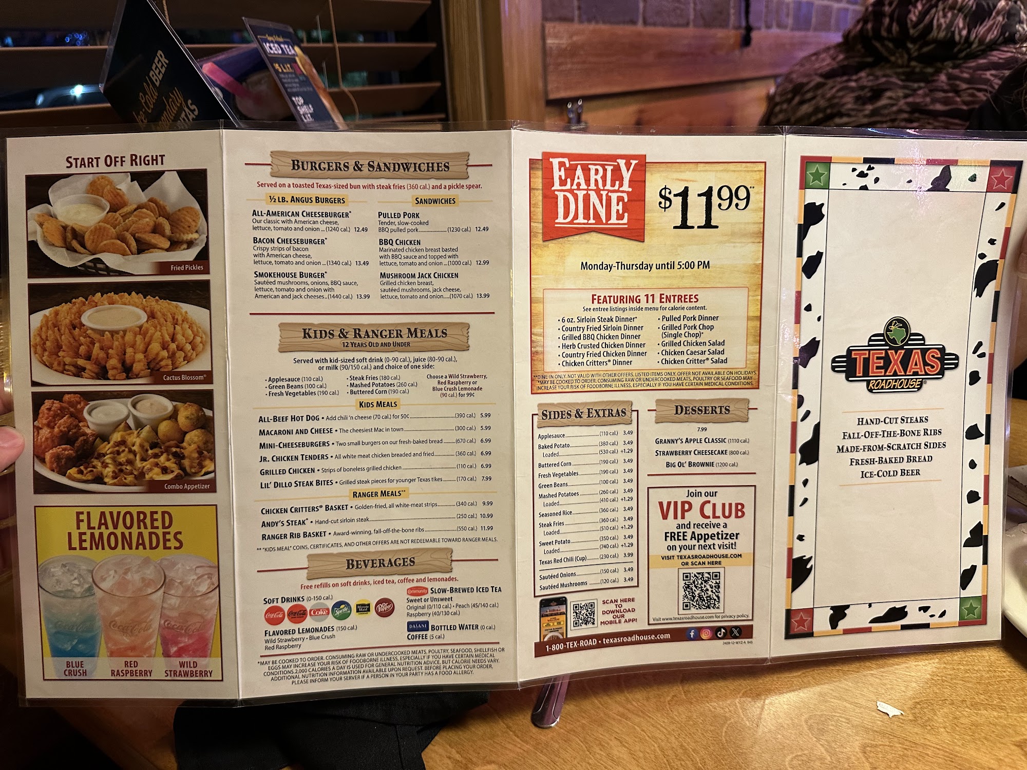 Texas Roadhouse Menu