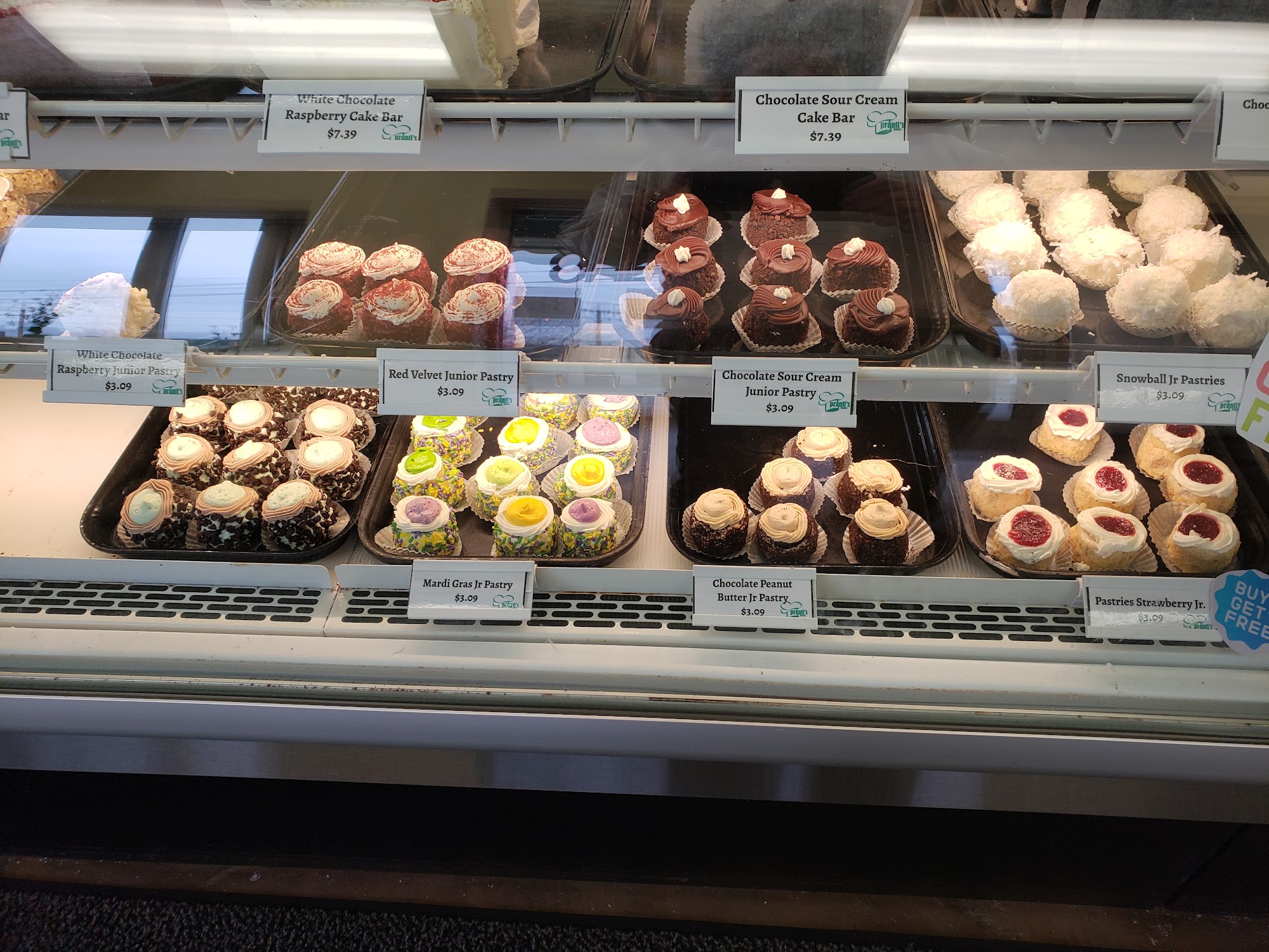 Prantls' Bakery Menu