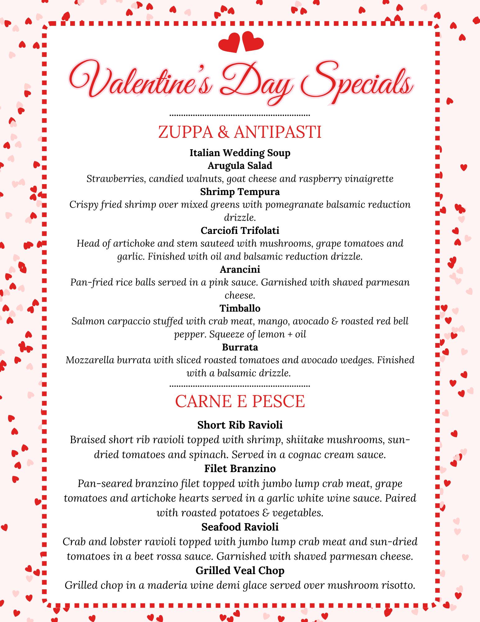 Paradiso Restaurante | BYOB Menu