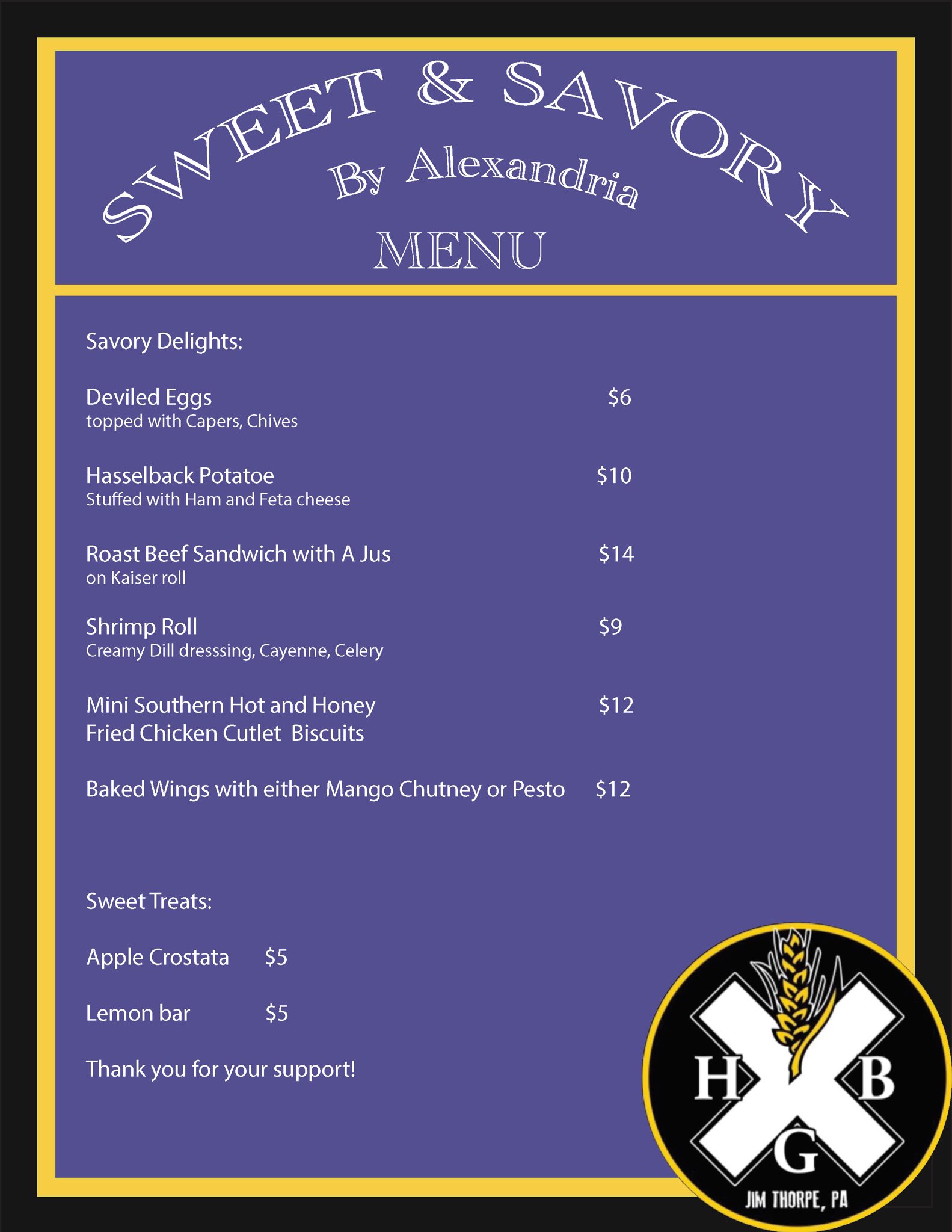 hairy guys brewing Menu