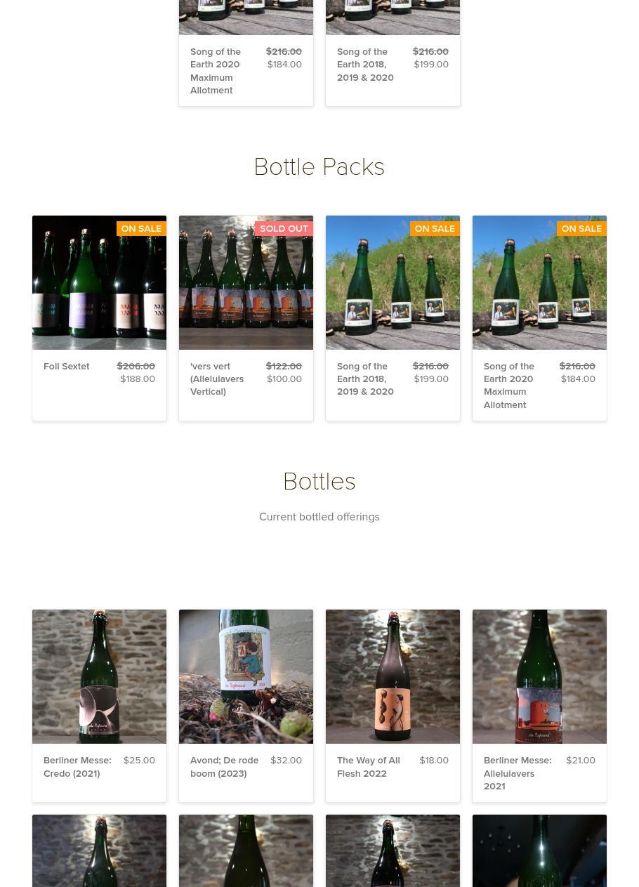 The Referend Bier Blendery Menu