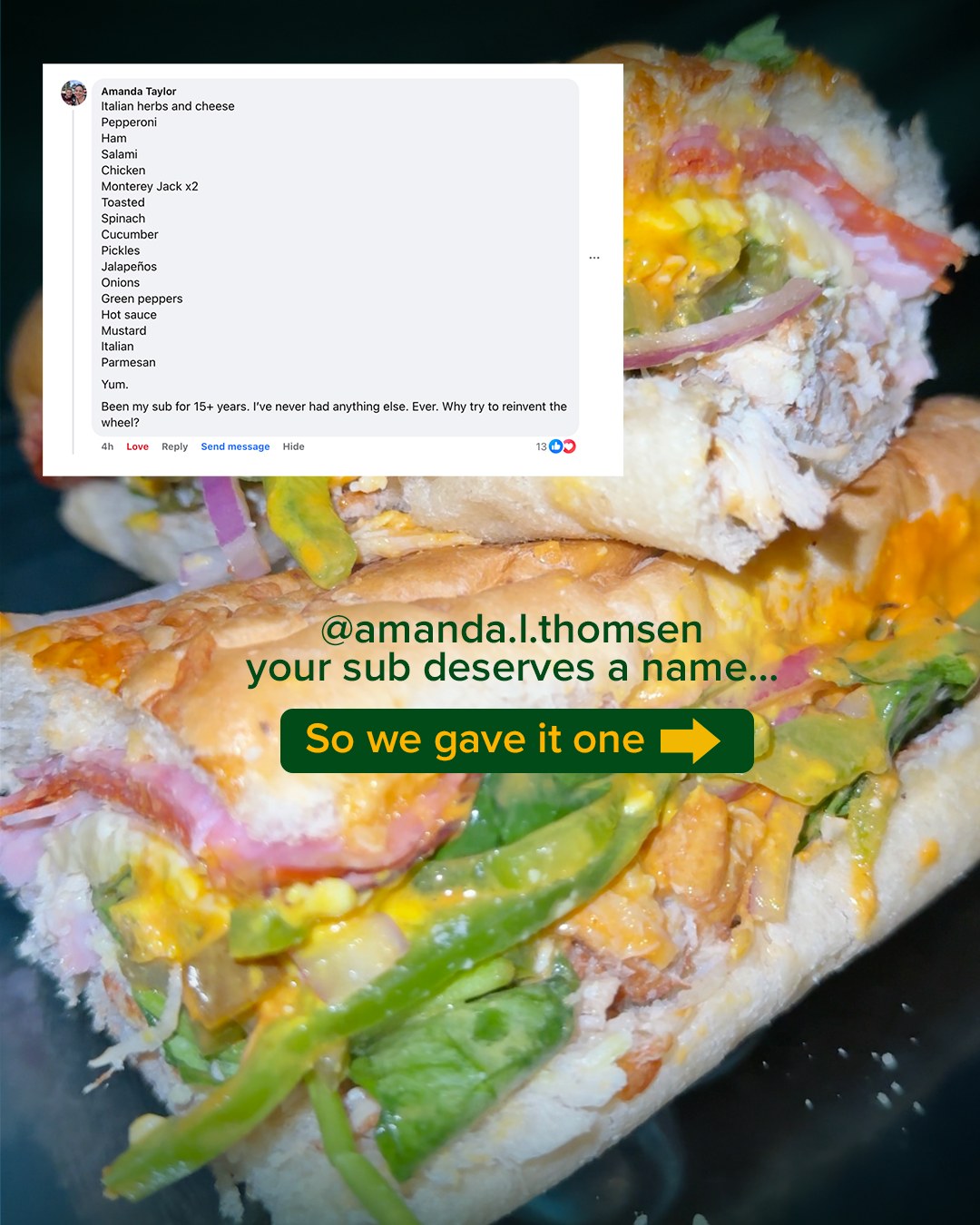 Subway Menu