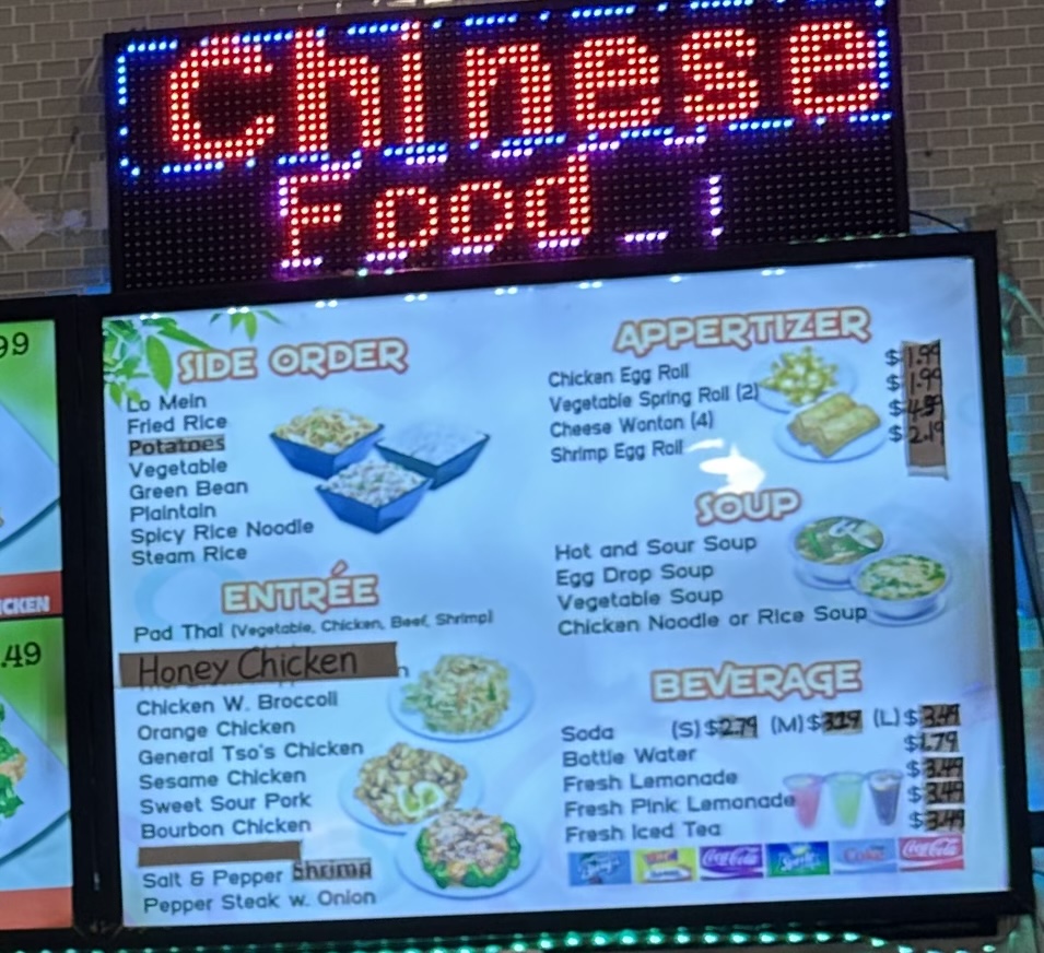 Ruby Thai Kitchen Menu