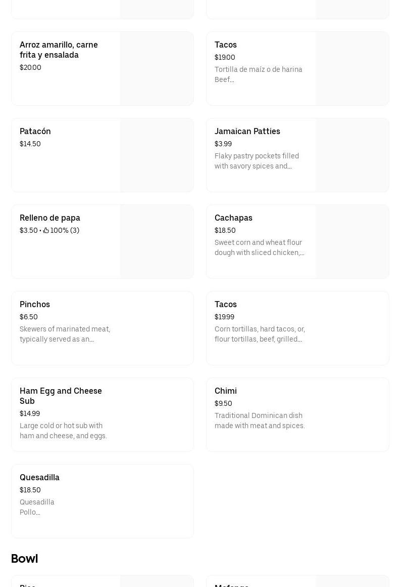 Sabor Cibaeño Grocery LLC Menu