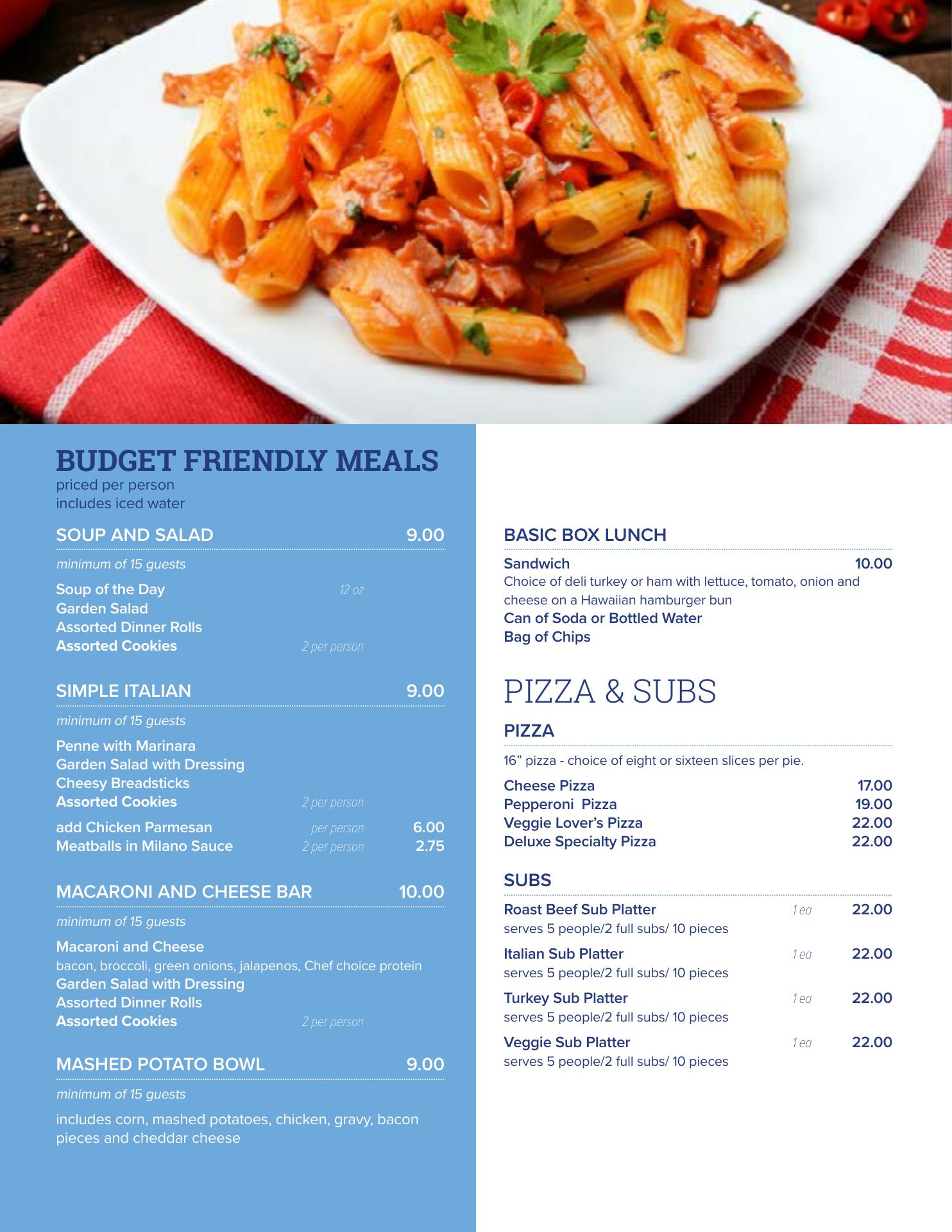Blue Apple Café Menu