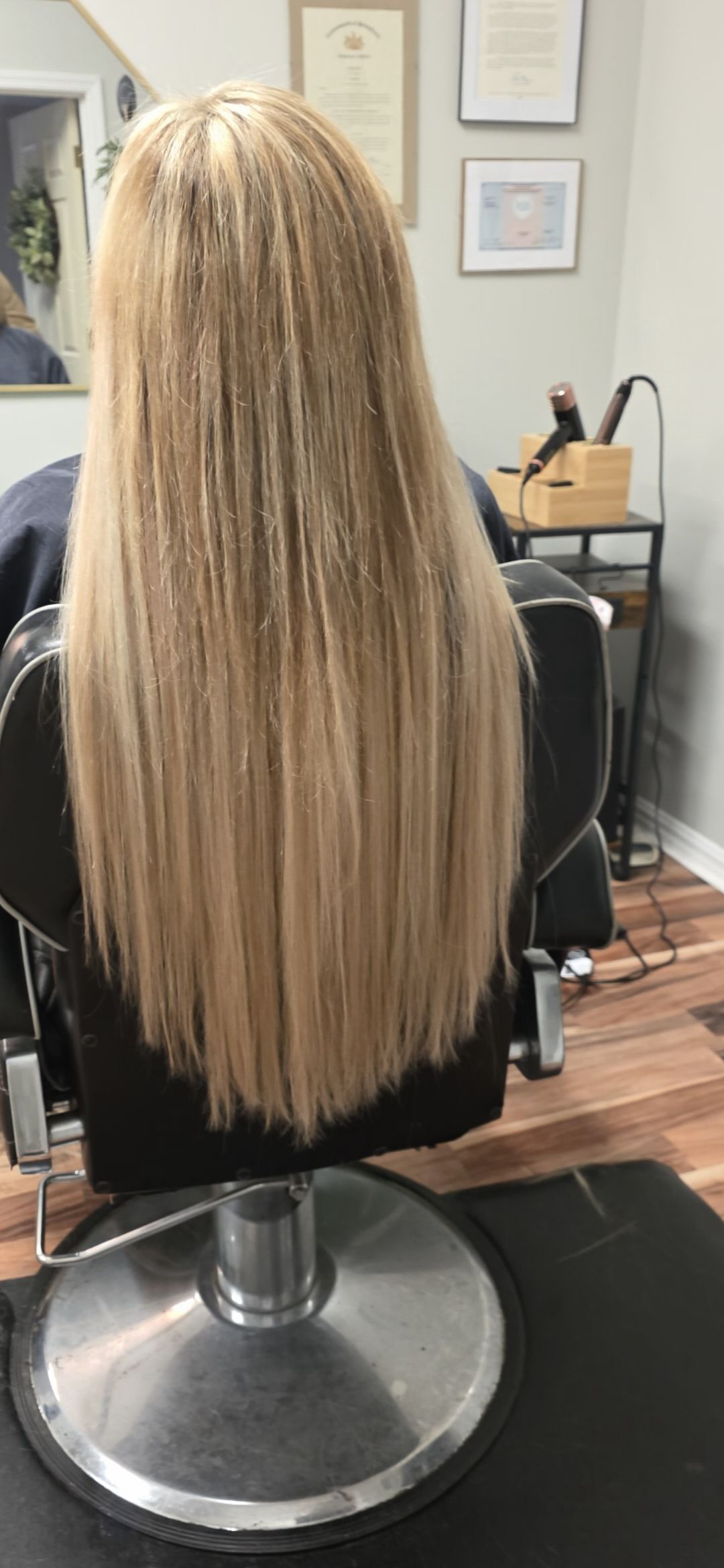 Amber at baron barbers and Omorfia Hair Extensions