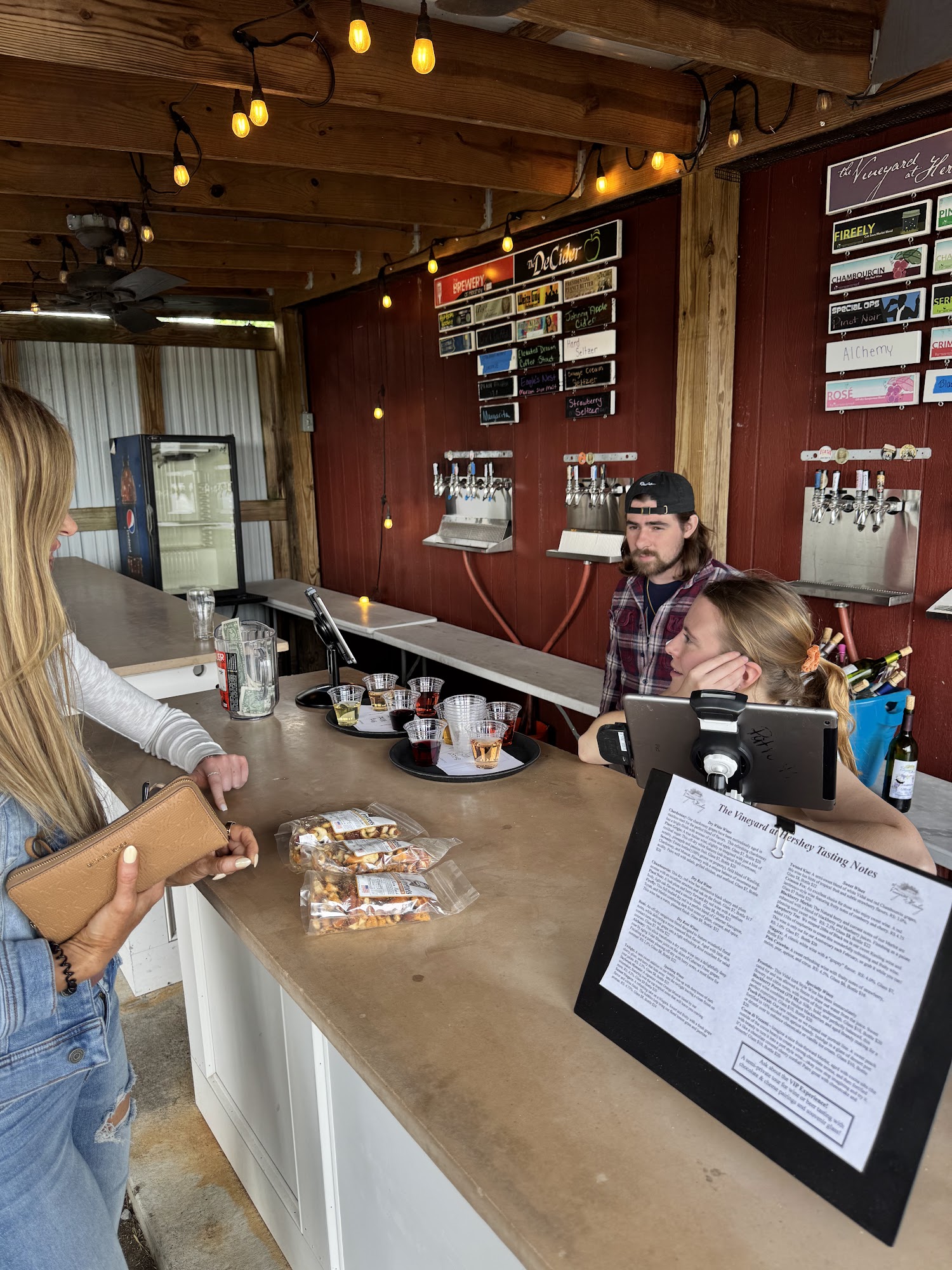 The Vineyard & Brewery at Hershey Menu