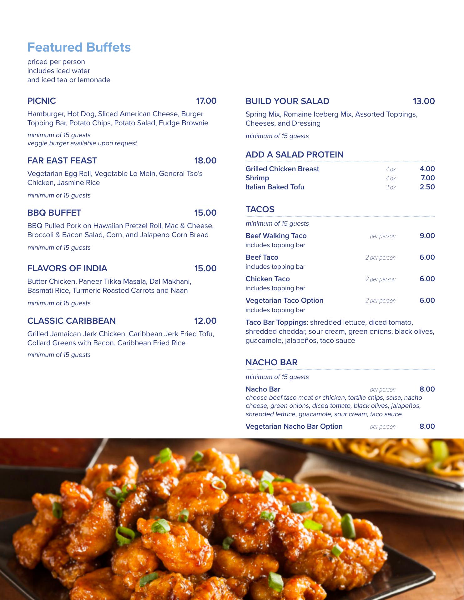 Brodhead Bistro Menu