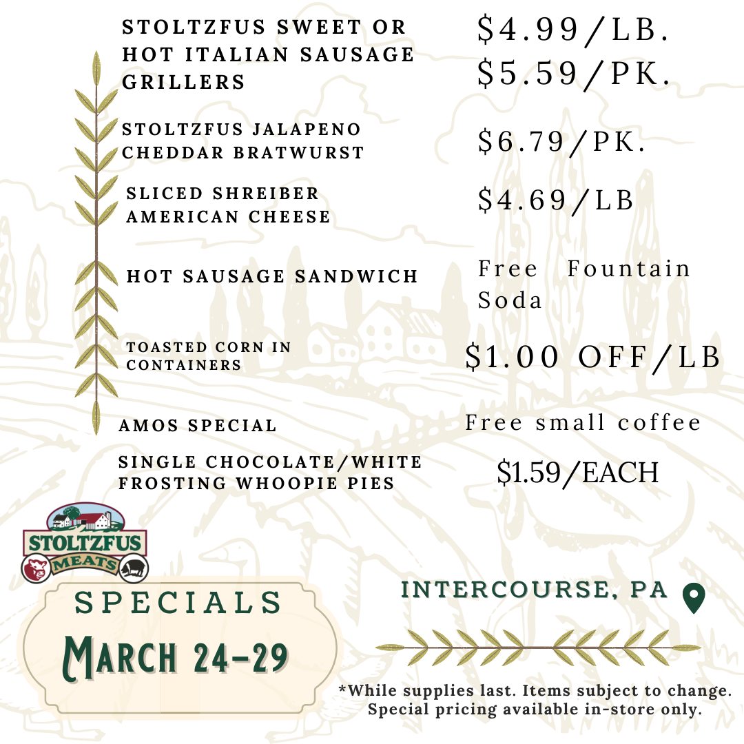 Stoltzfus Country Deli Menu