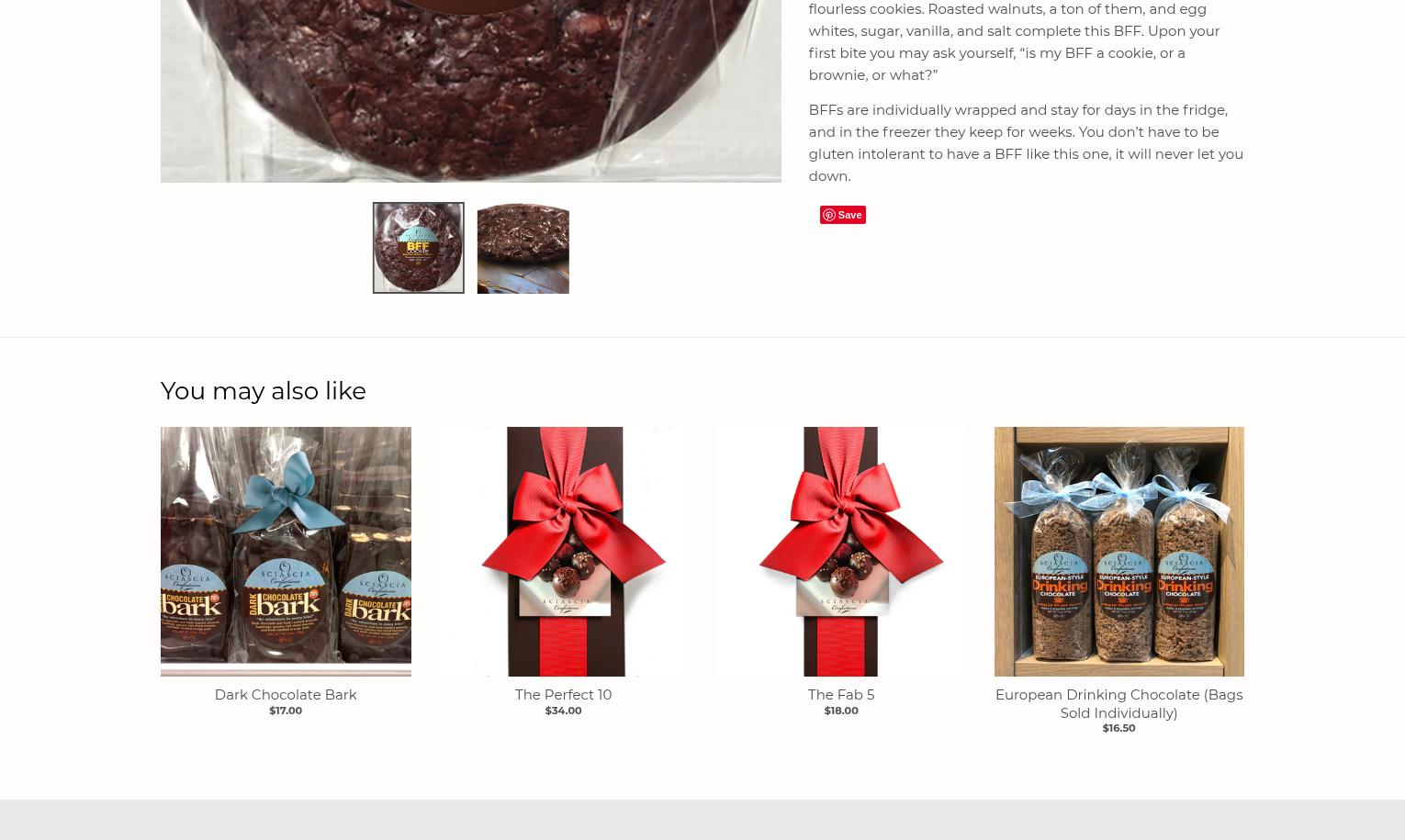 Sciascia Confections Menu