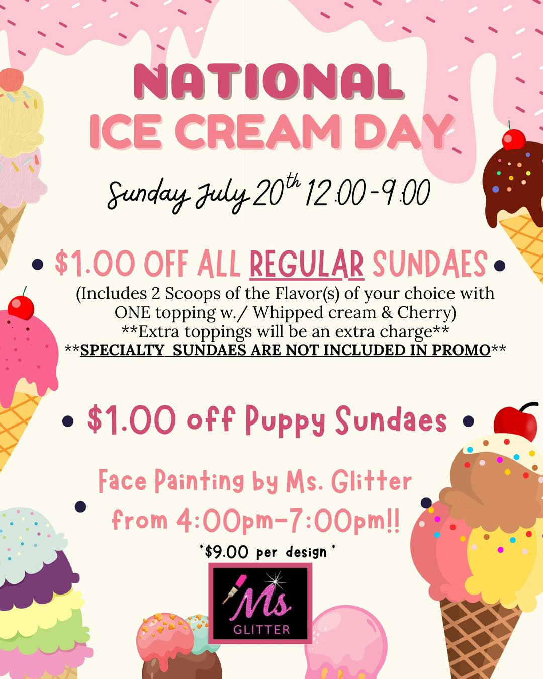 Konkrete Creamery Menu