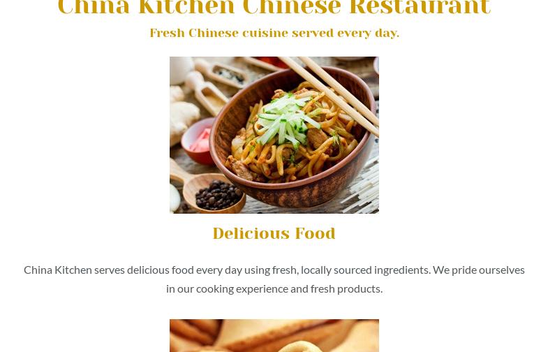 China Kitchen Menu
