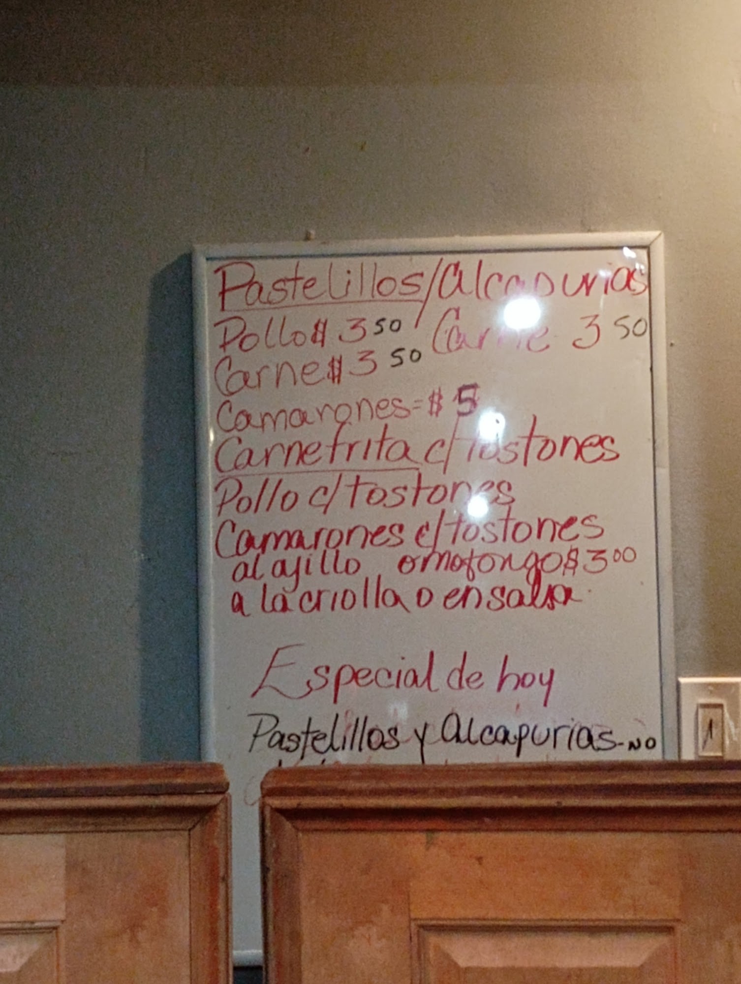 Mis Viejos Menu