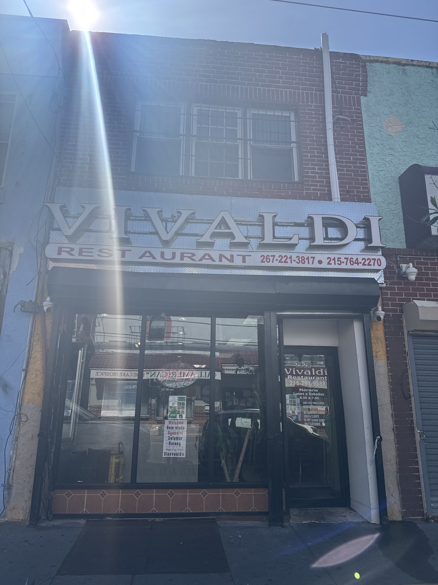 Vivaldi Restaurant Menu