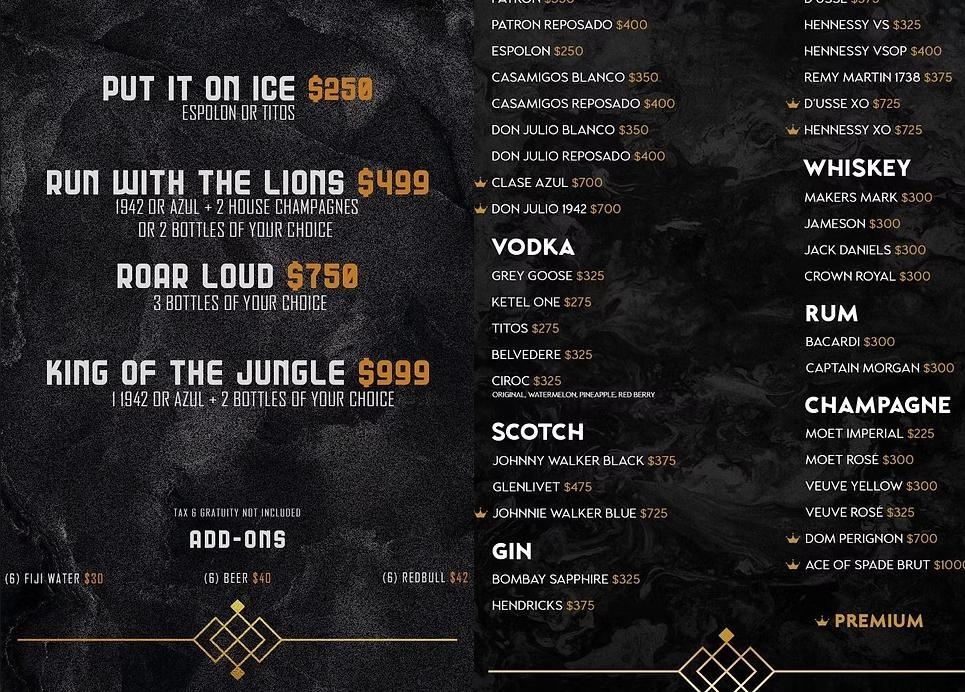 Roar Menu