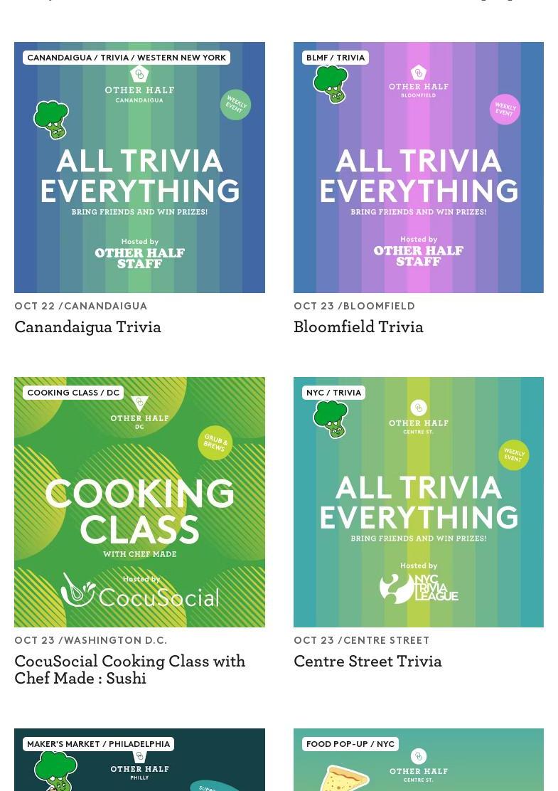 Other Half Brewing Philadelphia Menu