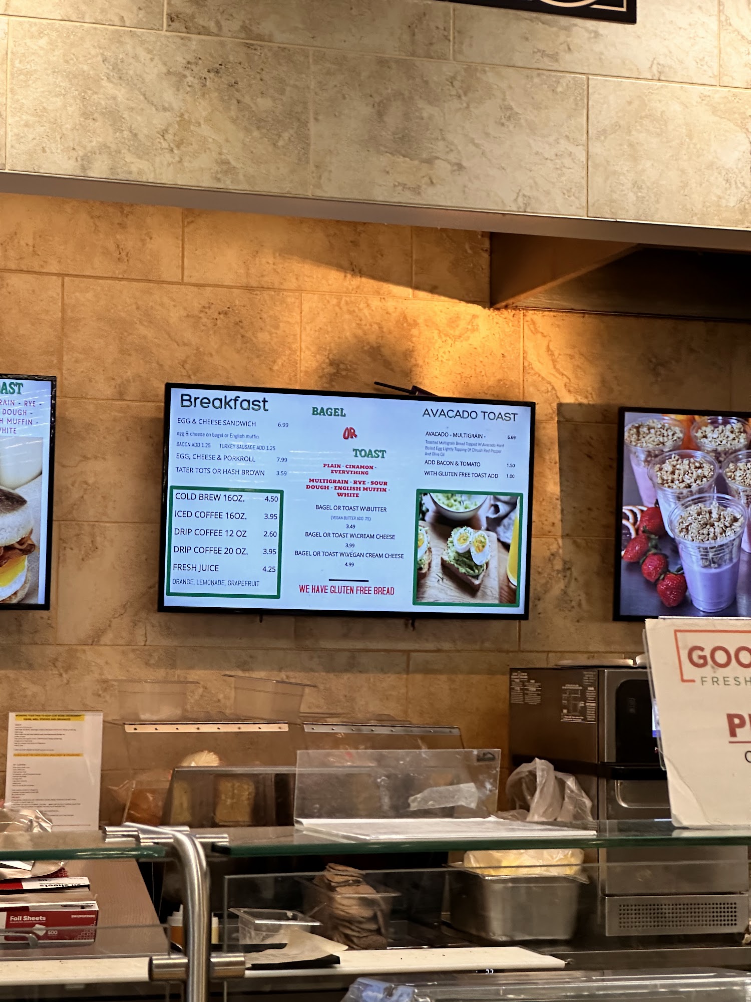 Good 2 Go Menu