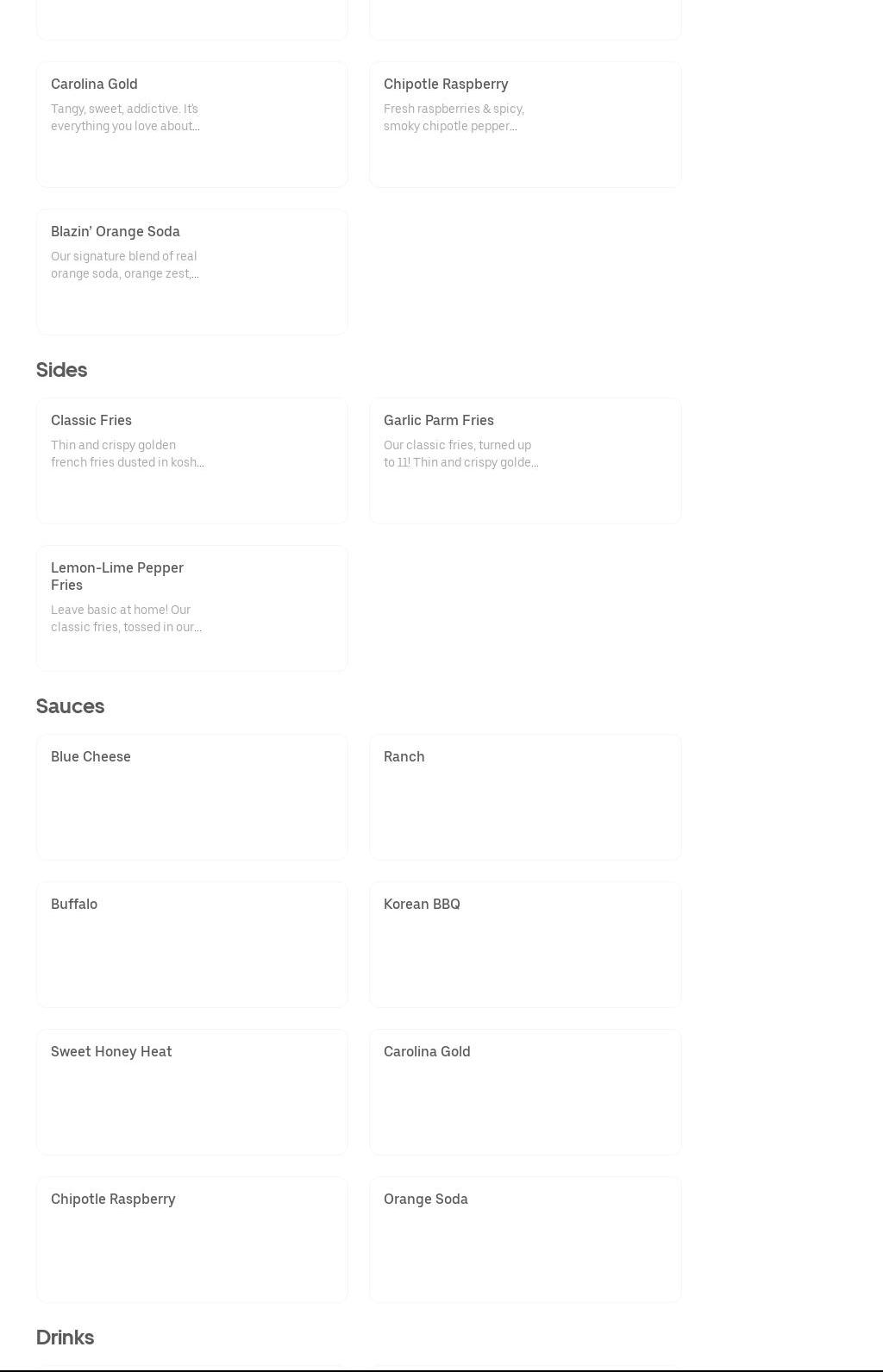 Wing SZN - Northeast Philly Menu