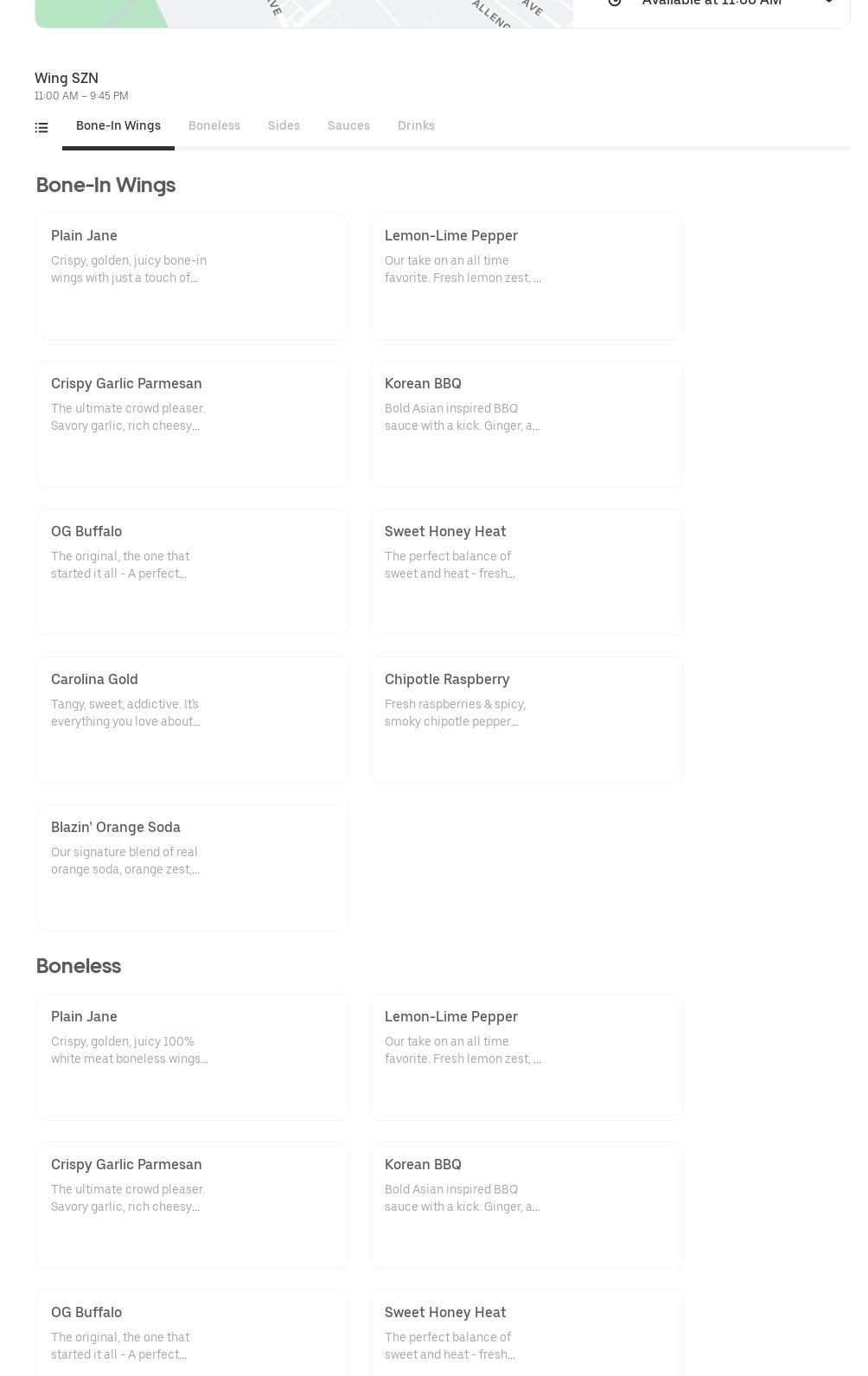 Wing SZN - Northeast Philly Menu