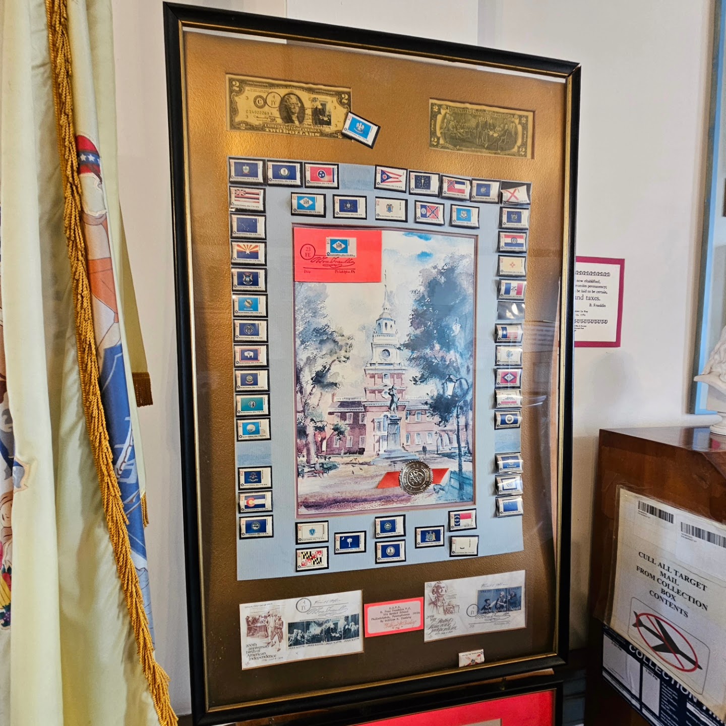 B Free Franklin Post Office Site of First Post Office Philadelphia