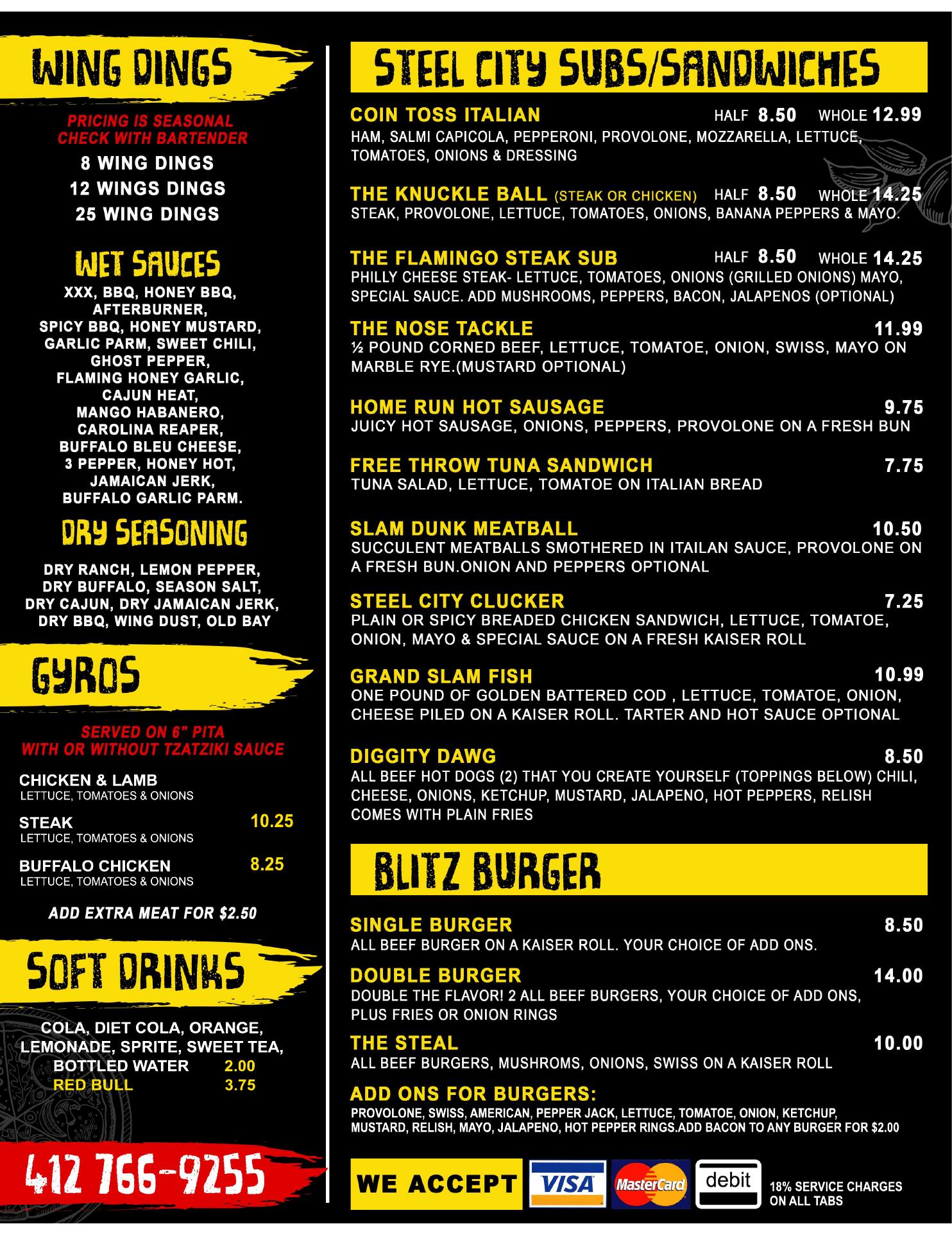 Steel City Sports Bar & Grub 1216 Woods Run Ave, Pittsburgh, PA 15212