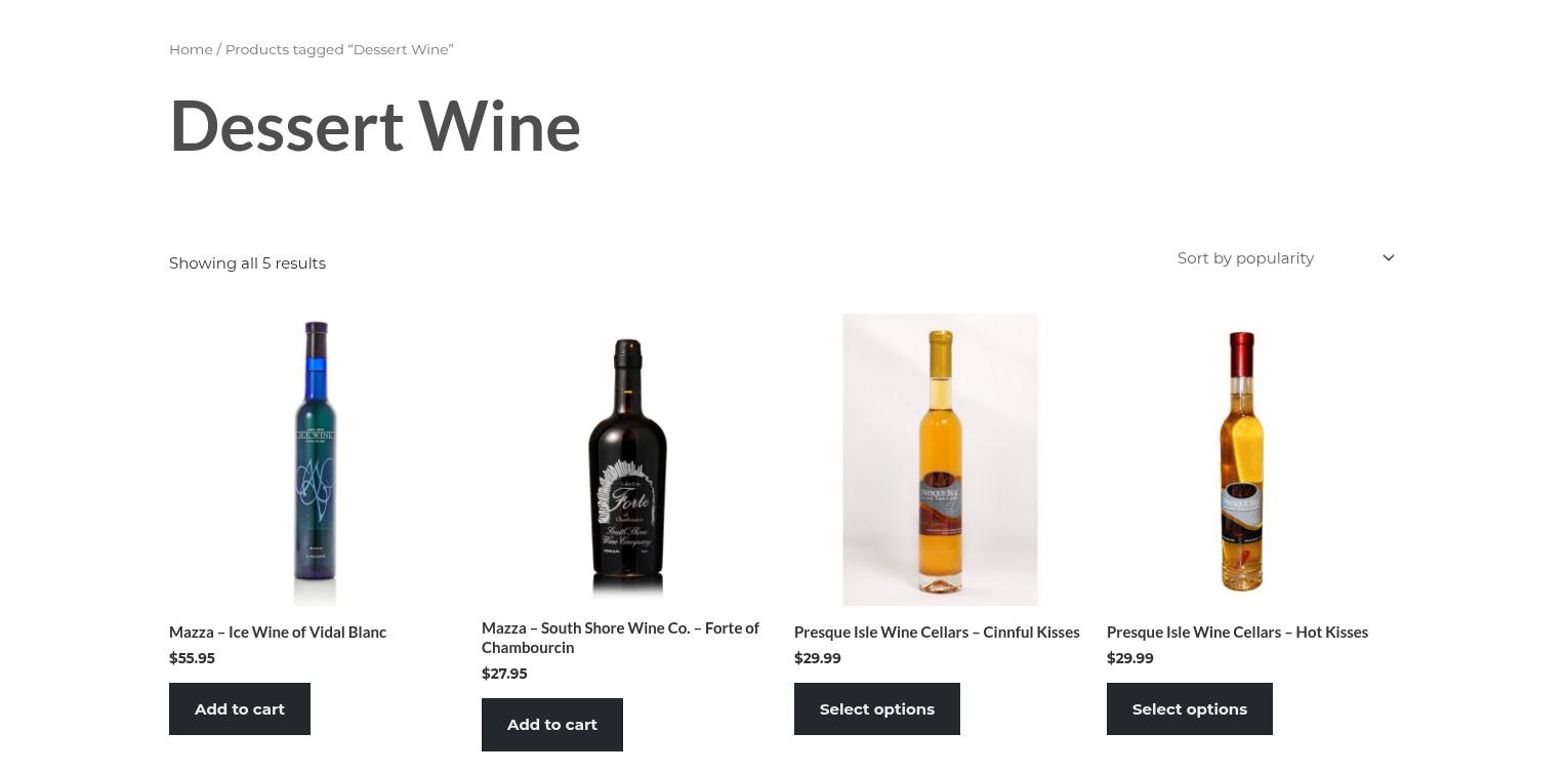 Pennsylvania Libations Menu