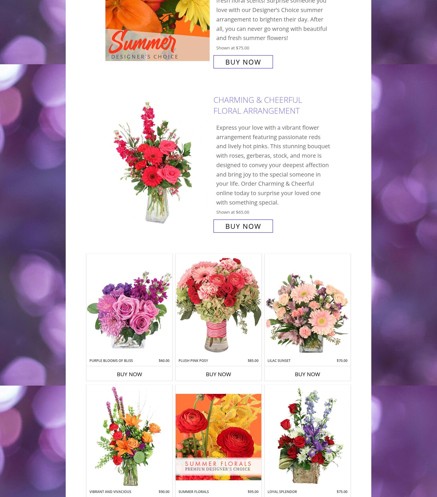 Flowers In the Attic Menu