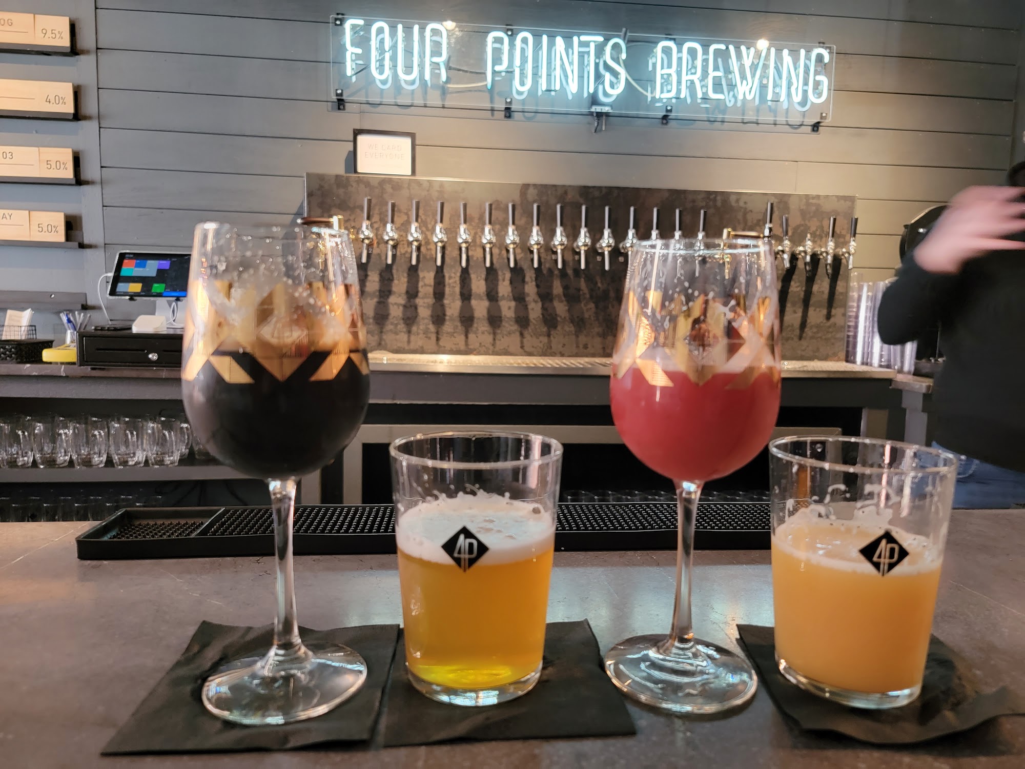 Four Points Brewing Taproom Menu