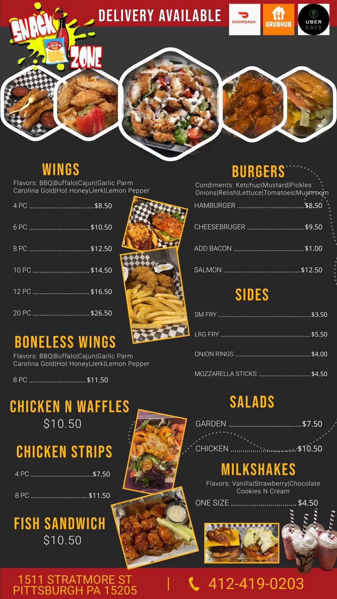 Chick Liken Wings Menu