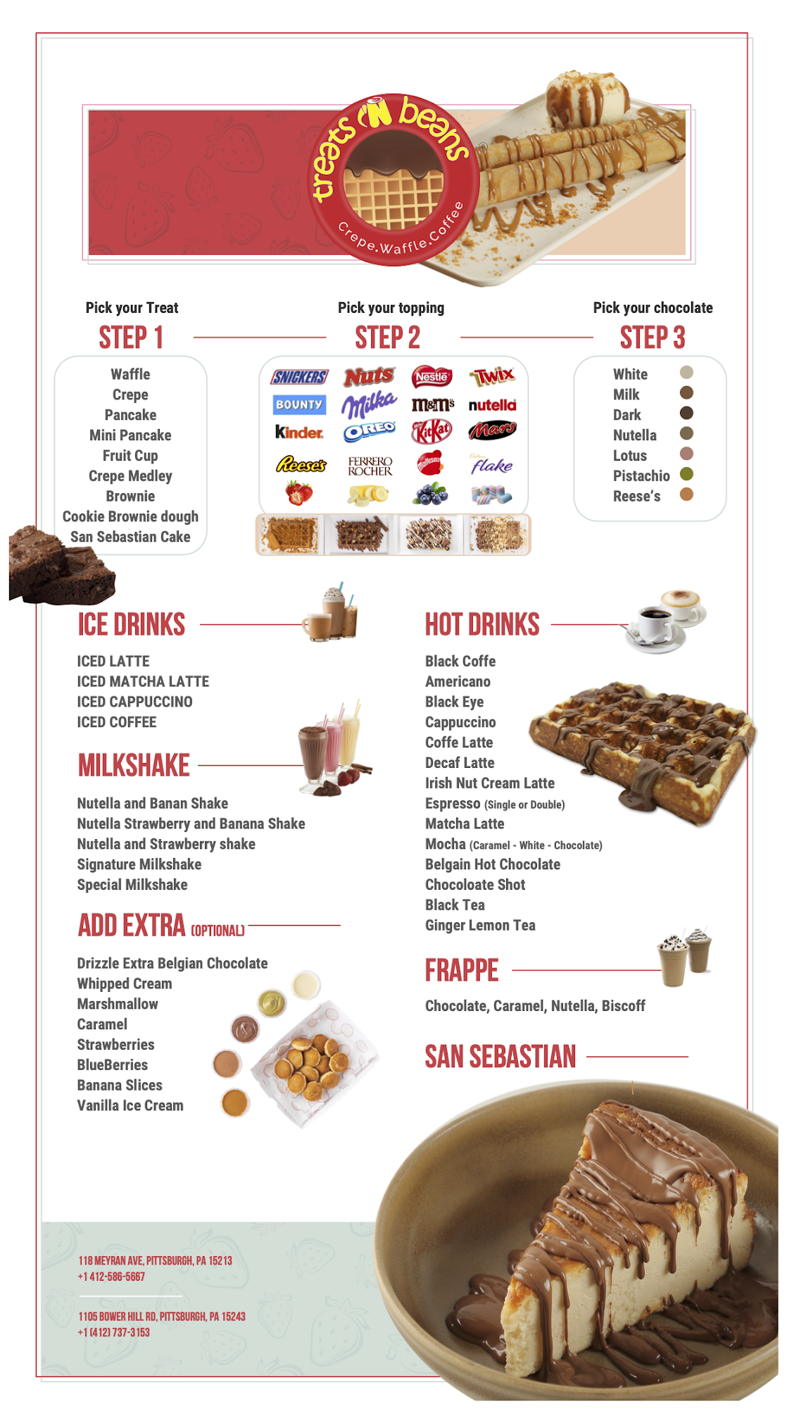 Treats n Beans Menu