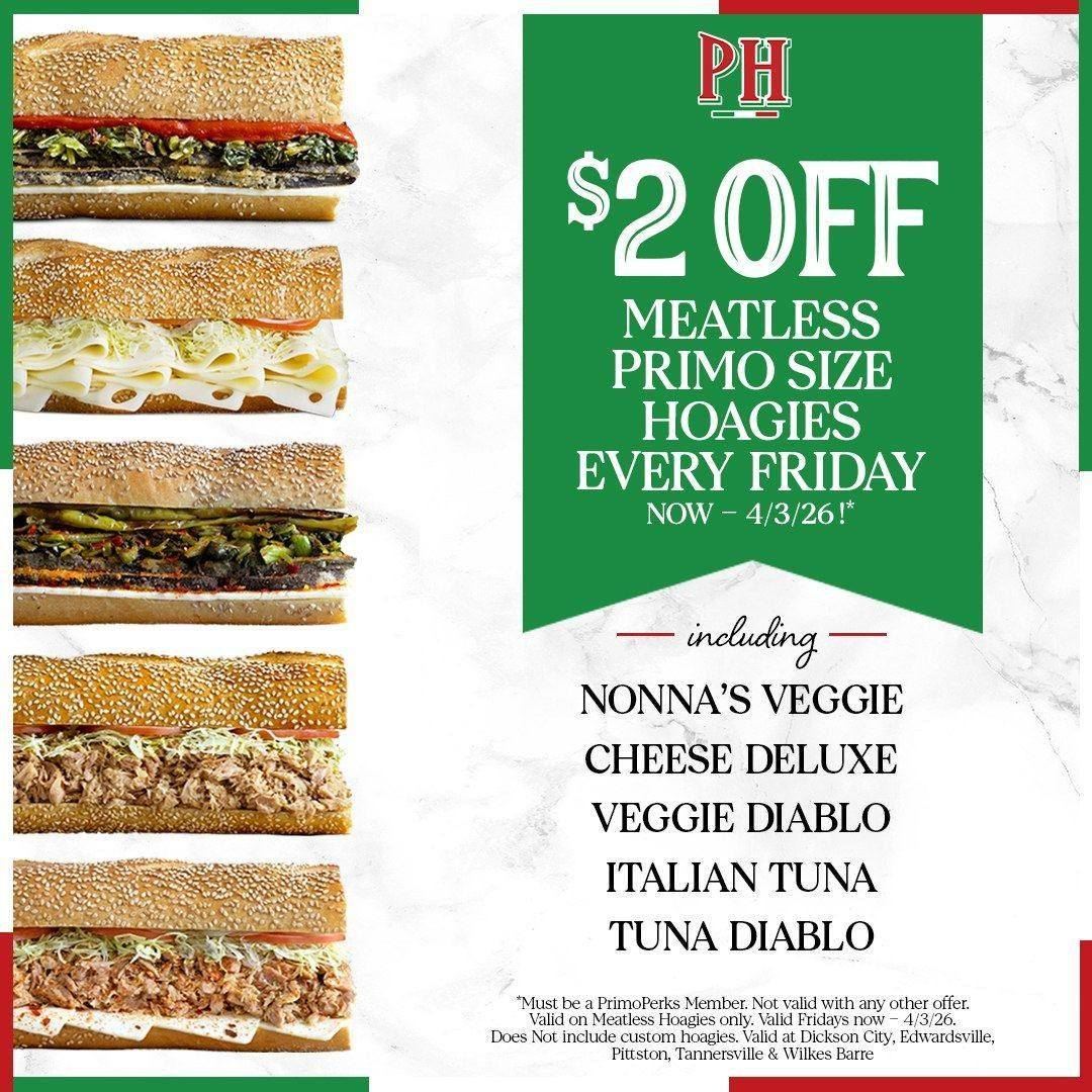 PrimoHoagies Menu