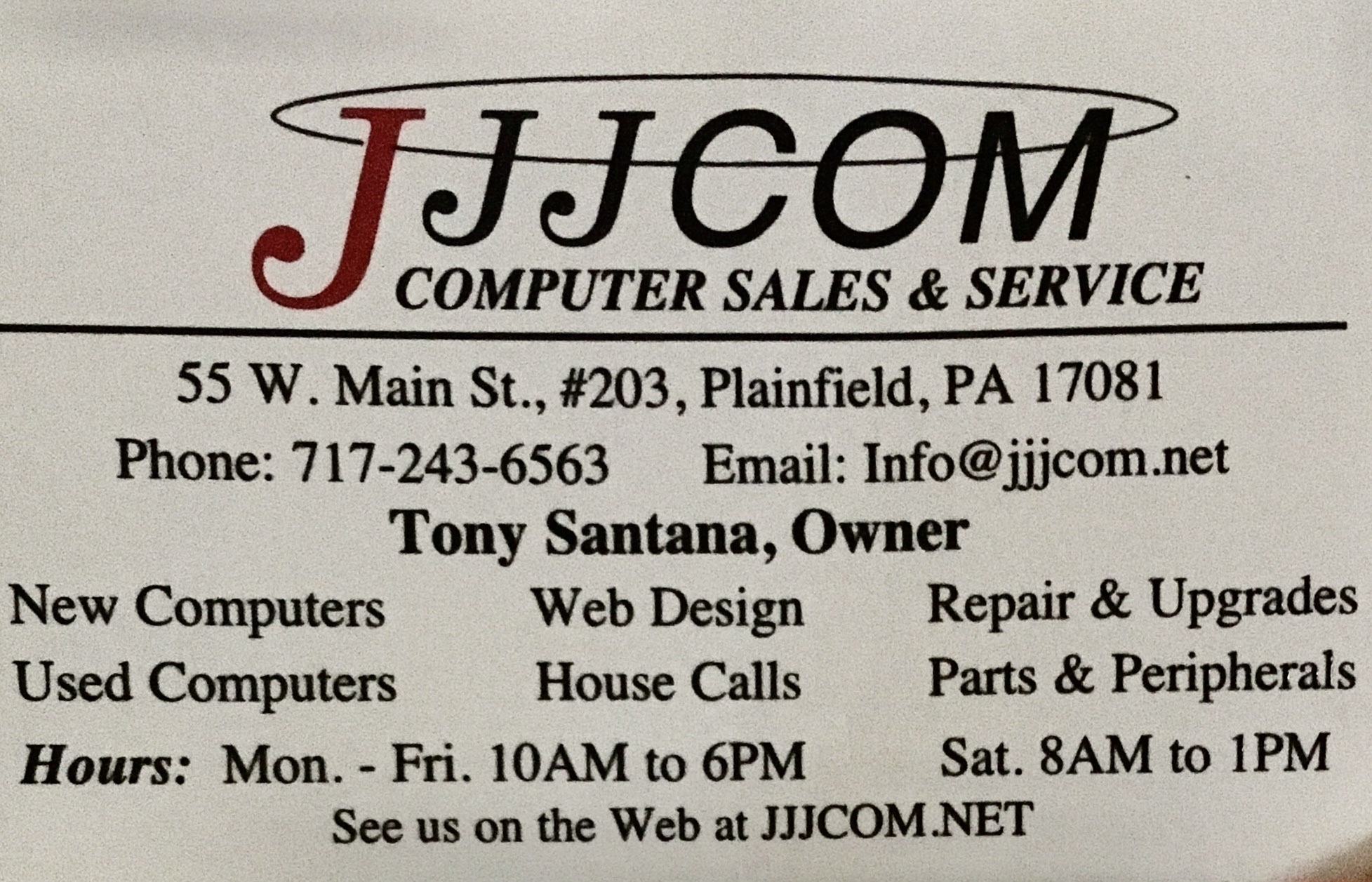JJJCOM Computer Sales & Services