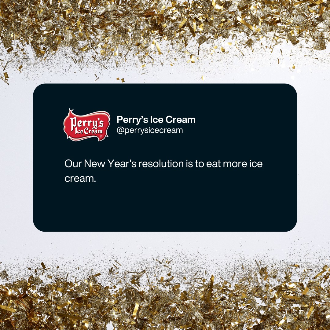 Perry's ice cream Menu