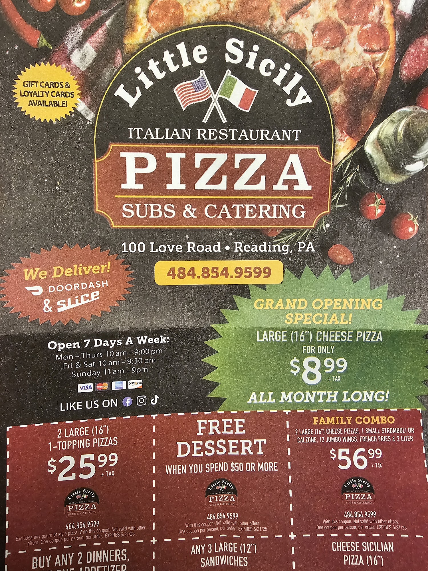 Subway Menu