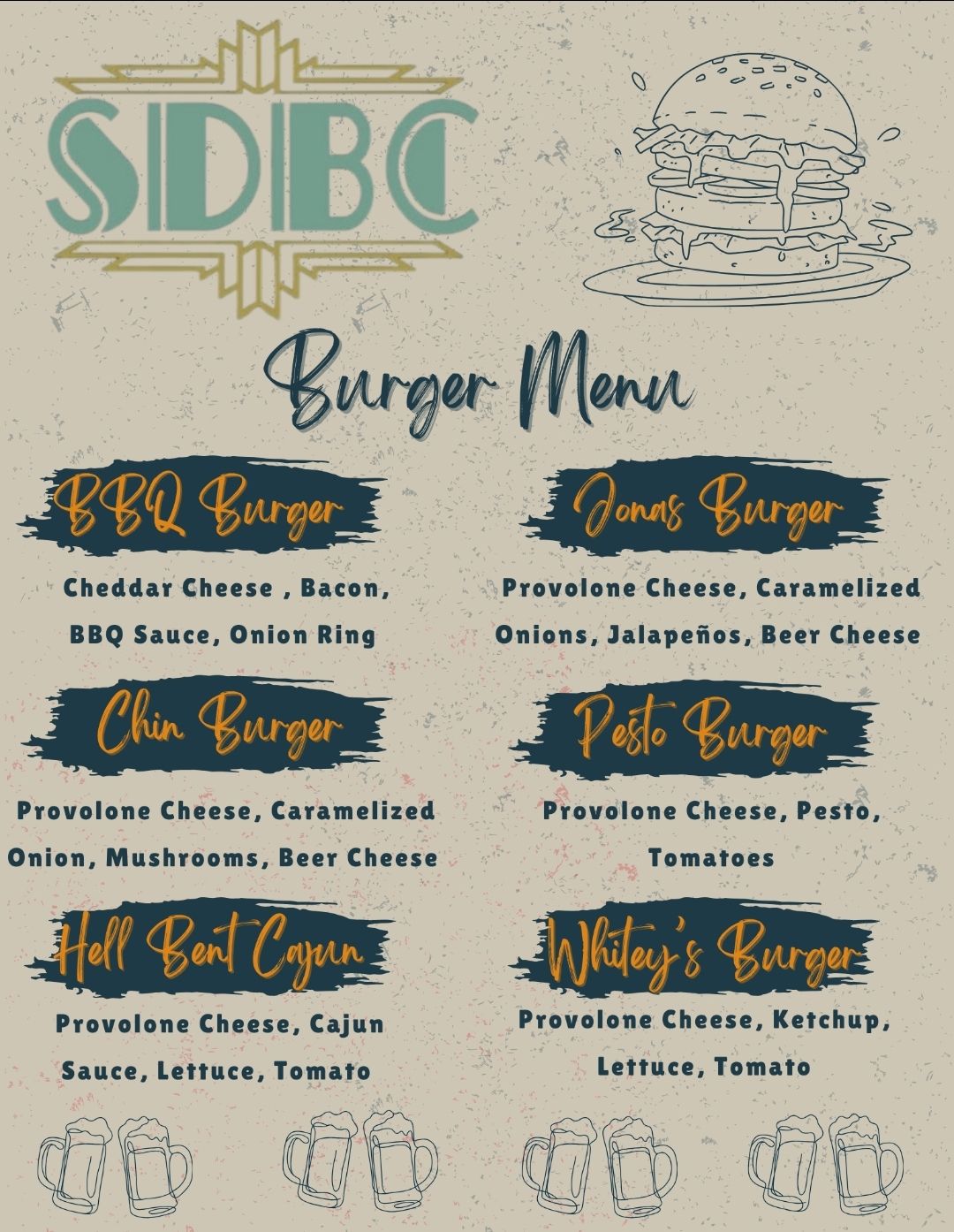 Spring Dam Brewing Co Menu